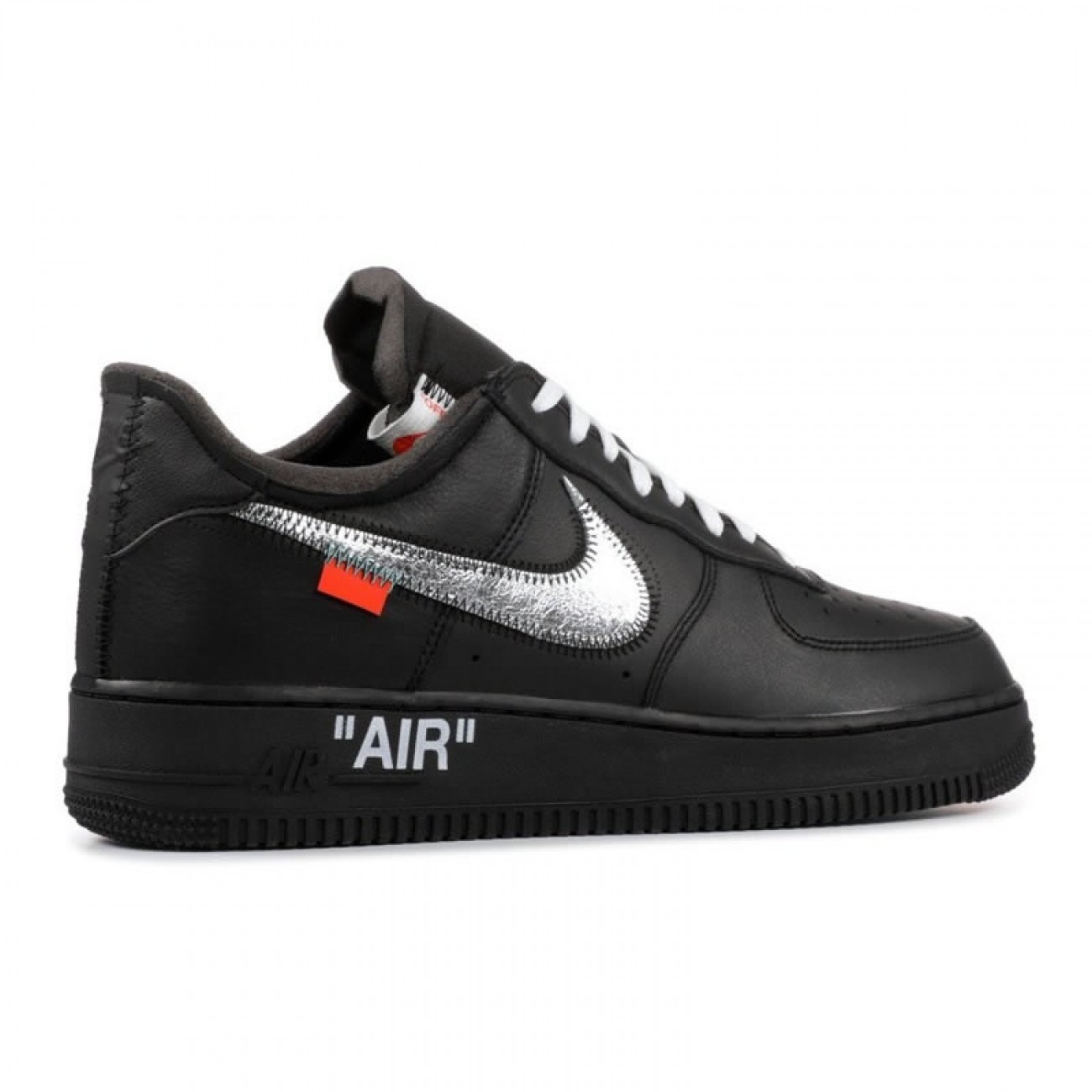 Nike Air Force 1 '07 Virgil x MoMa Off-White AV5210-001 Black/Metallic Silver