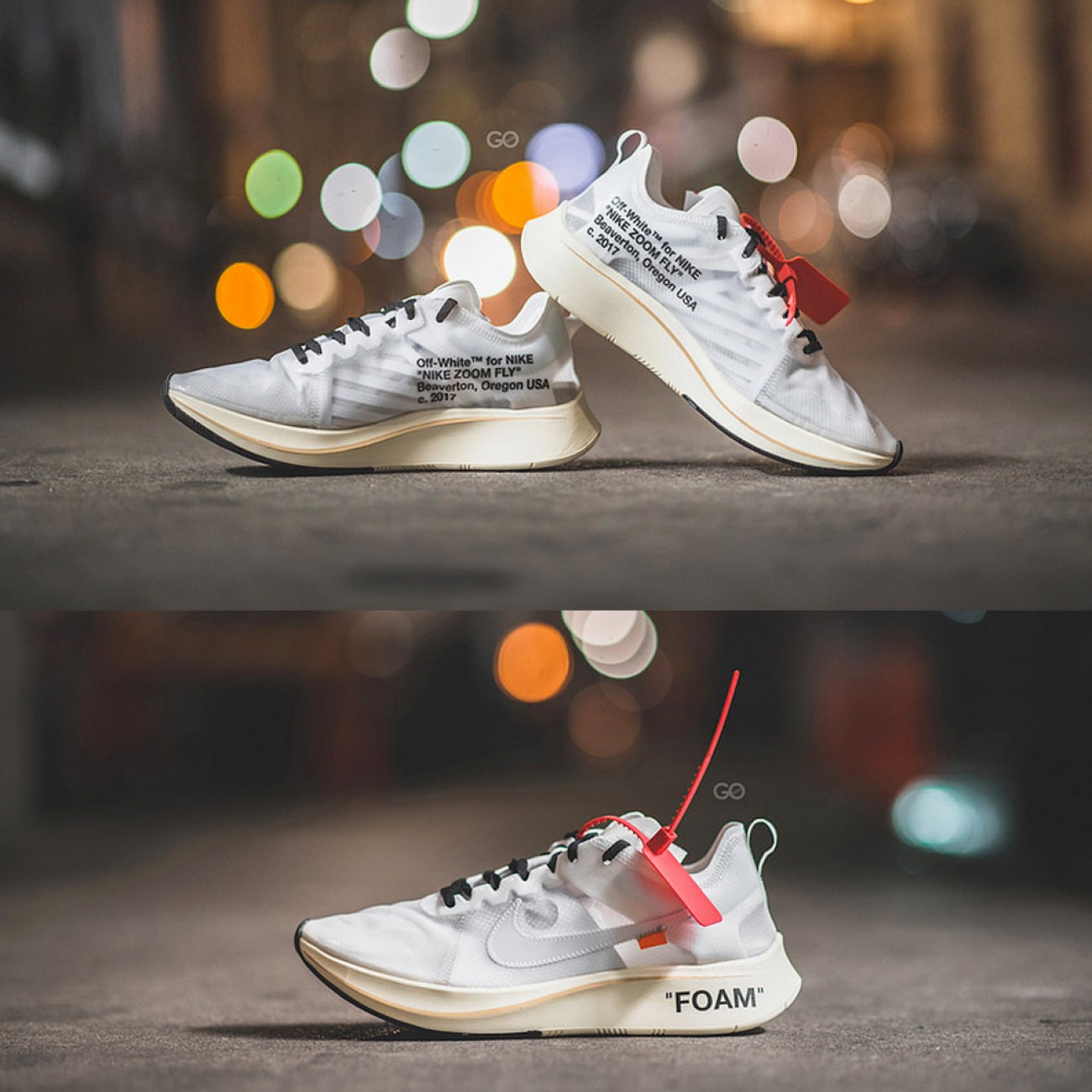 OFF-WHITE X NIKE ZOOM FLY WHITE/WHITE-MUSLIN