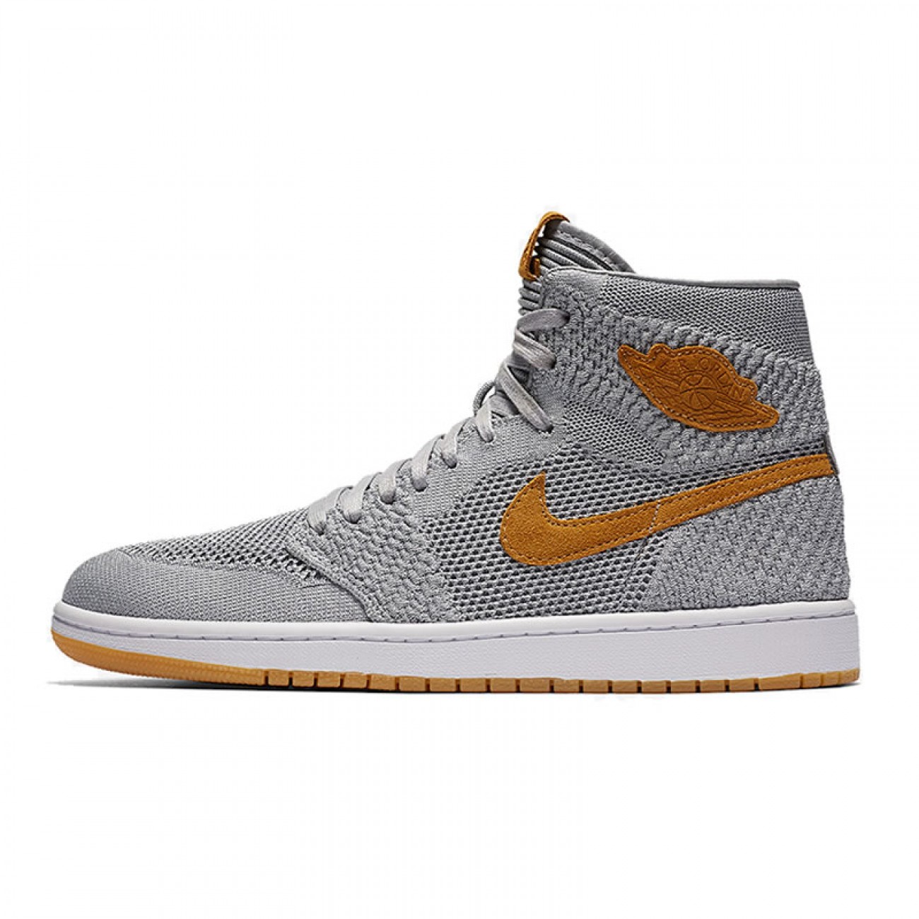 Air Jordon1 Flyknit Grey/Orange 919704-025