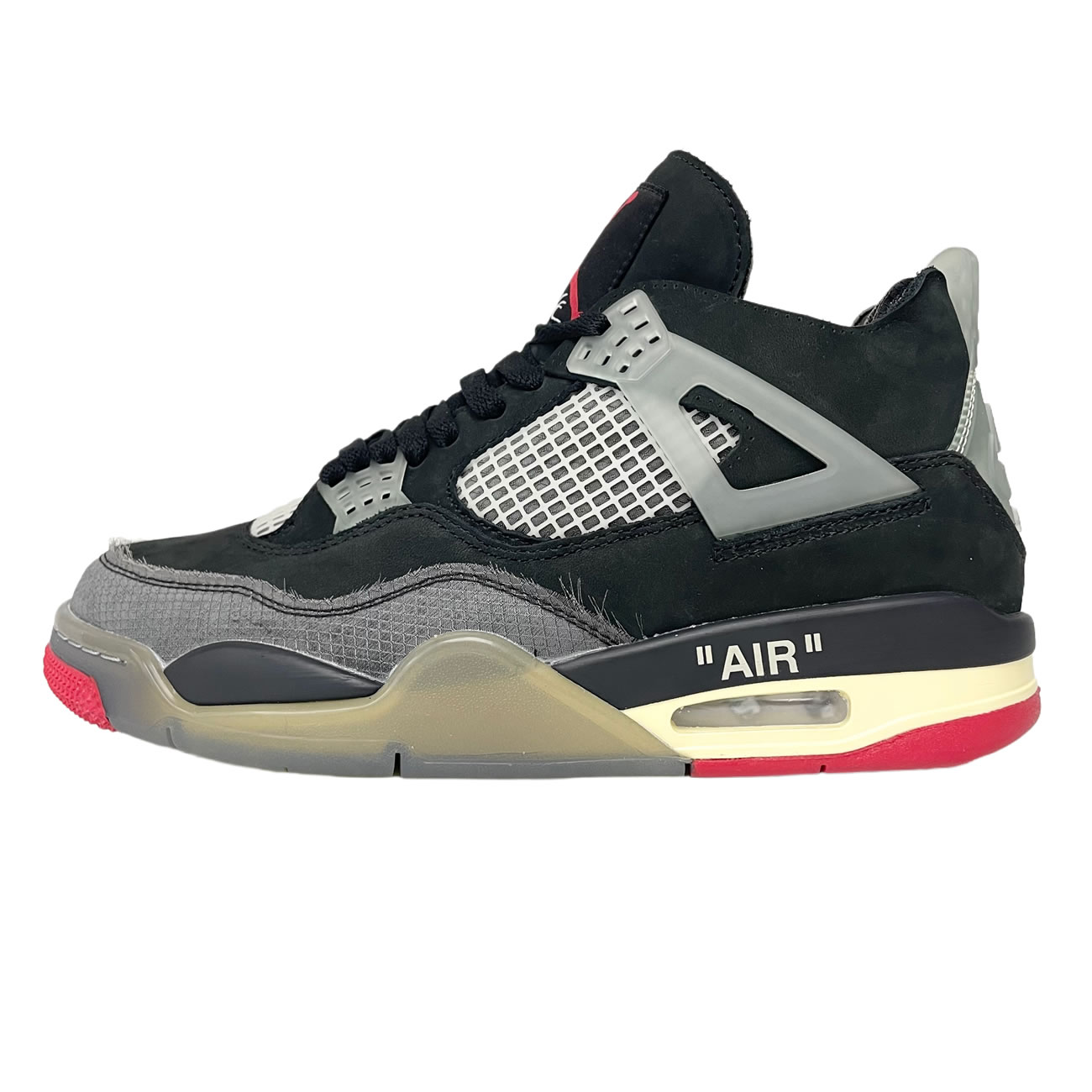 Off-White x Air Jordan 4 Bred Black/Red Release Date CV9388-001
