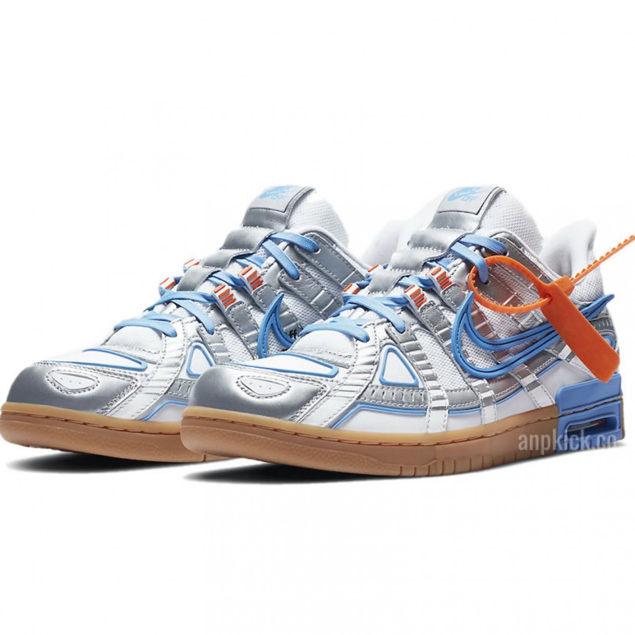 OFF-WHITE x Nike Air Rubber Dunk University Blue Release Date CU6015-100