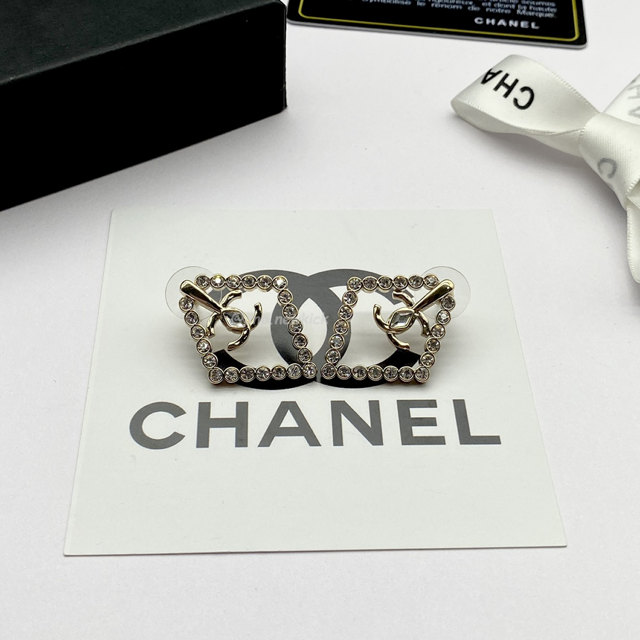 Chanel CC Gold Earrings