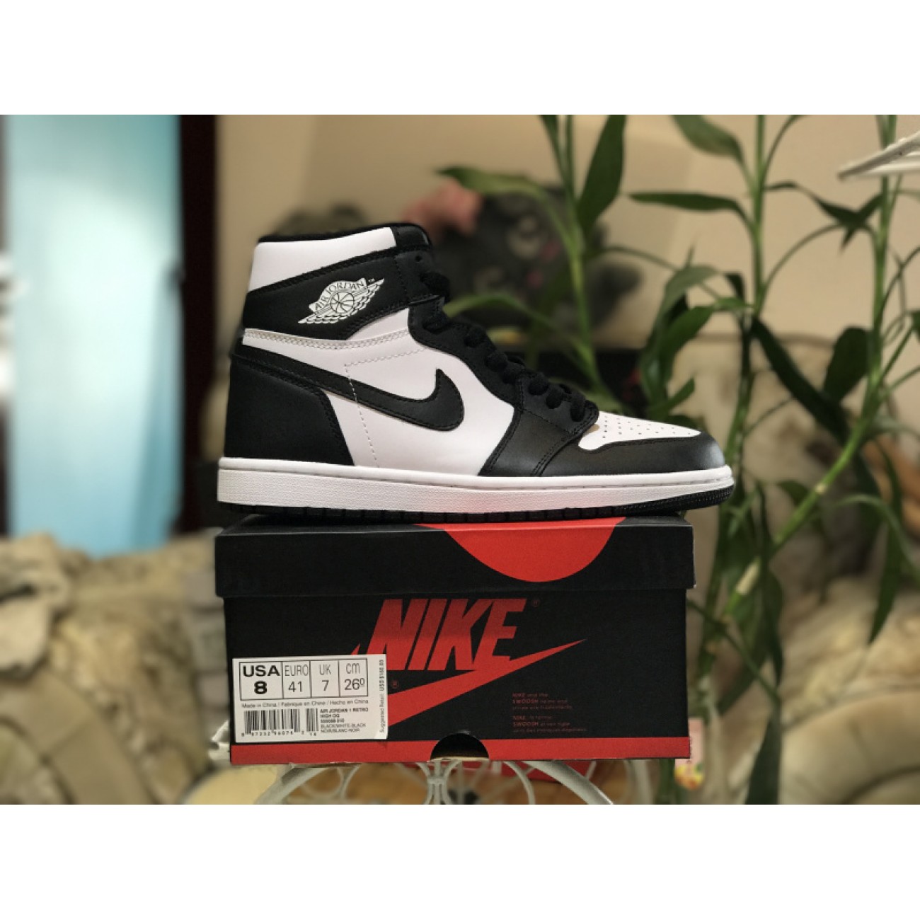Air Jordan 1 Retro High OG Oreo Black/White 555088-010
