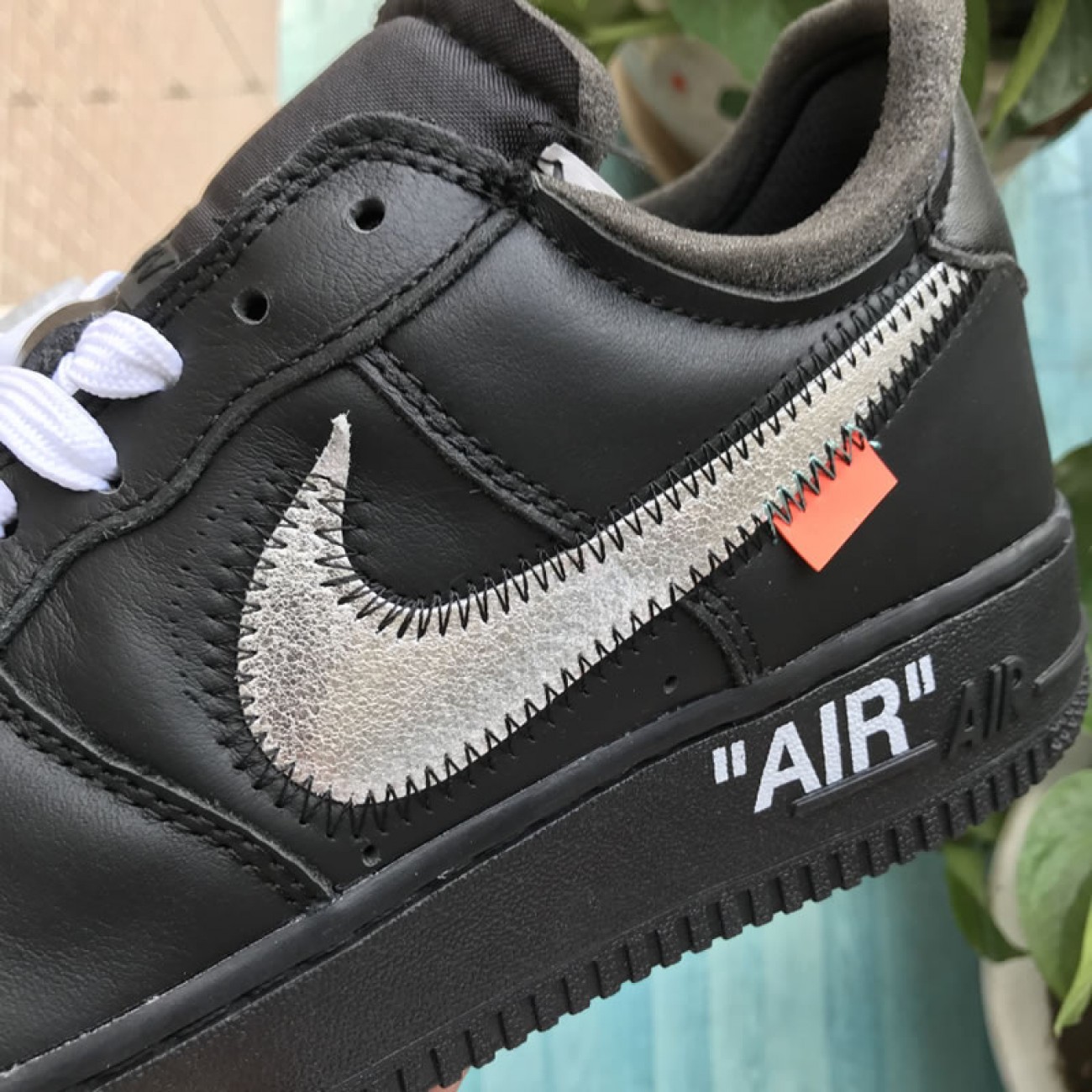 Nike Air Force 1 '07 Virgil x MoMa Off-White AV5210-001 Black/Metallic Silver