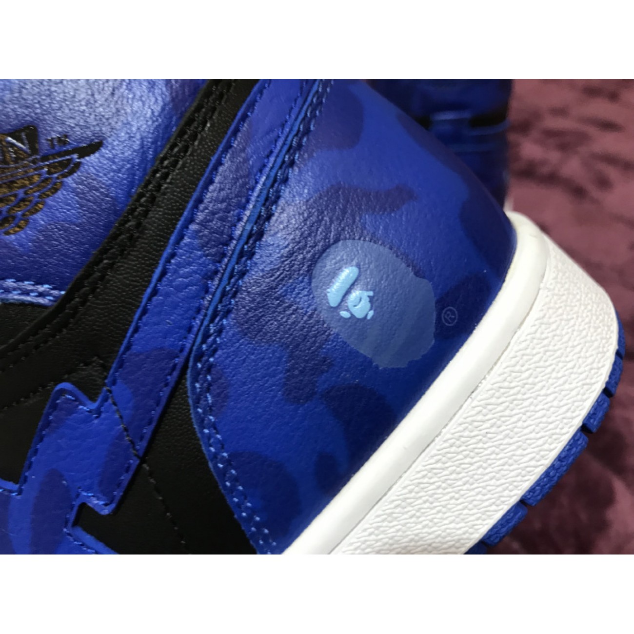 Air Jordan 1 Royal x Bape