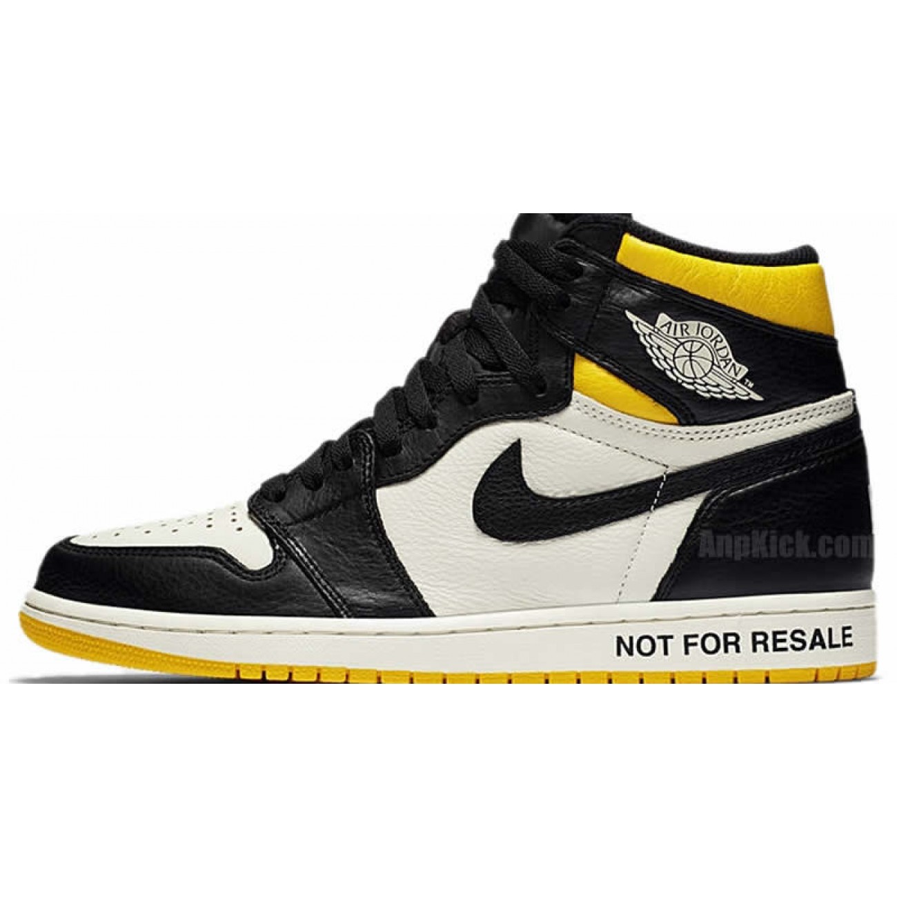 Air Jordan 1 NO L'S Not For Resale Black/Yellow For Sale 861428-107