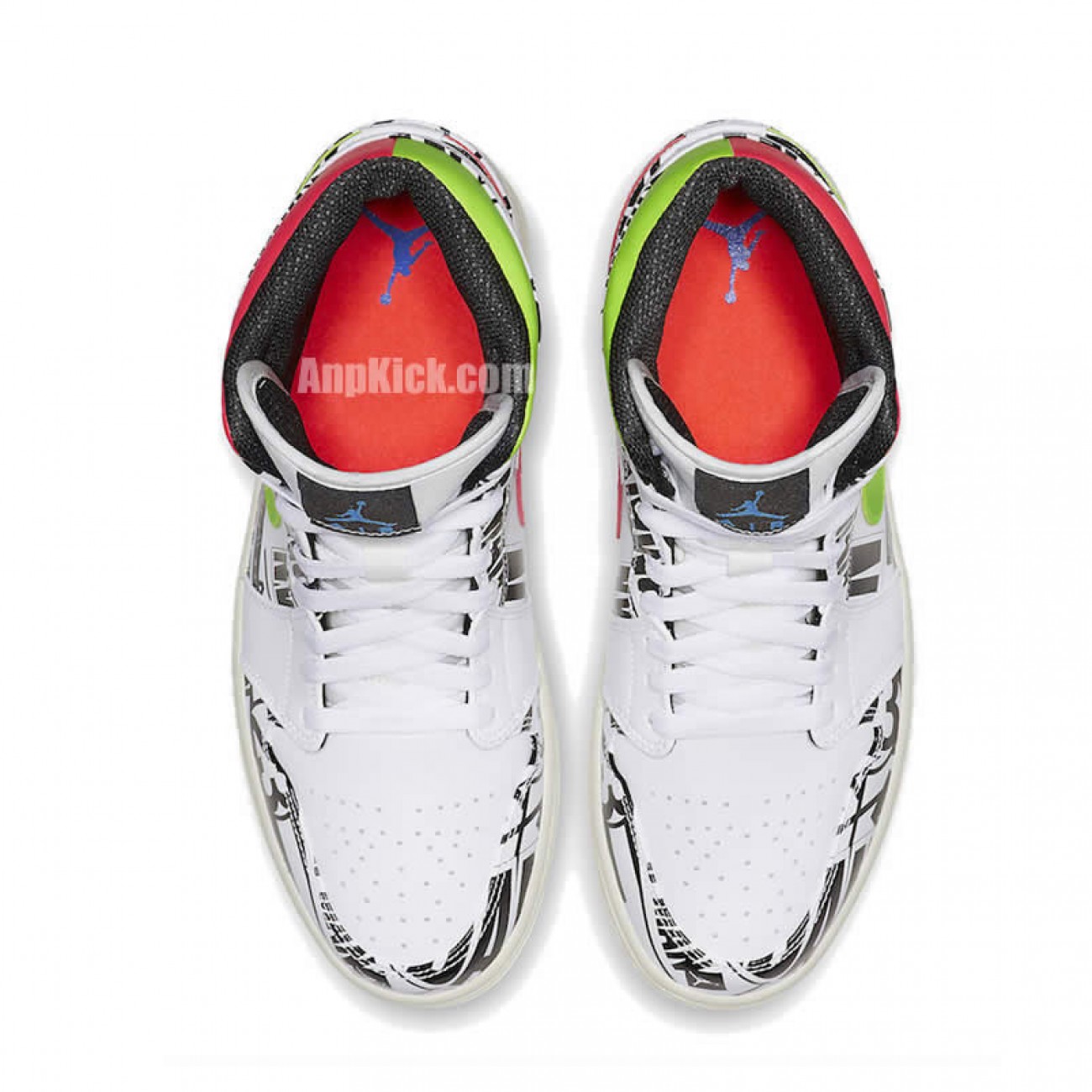 Air Jordan 1 Mid All-Over Logos 554724-119