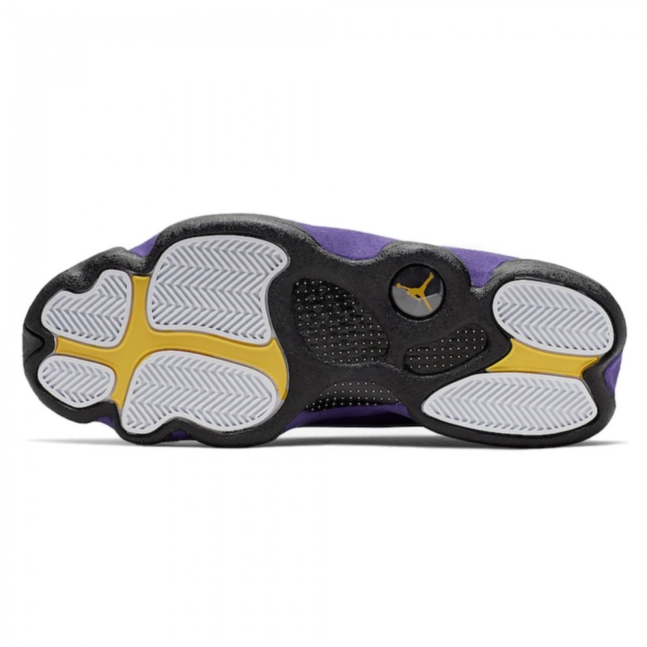 Air Jordan 13 Lakers White Black Court Purple University Gold 414571-105