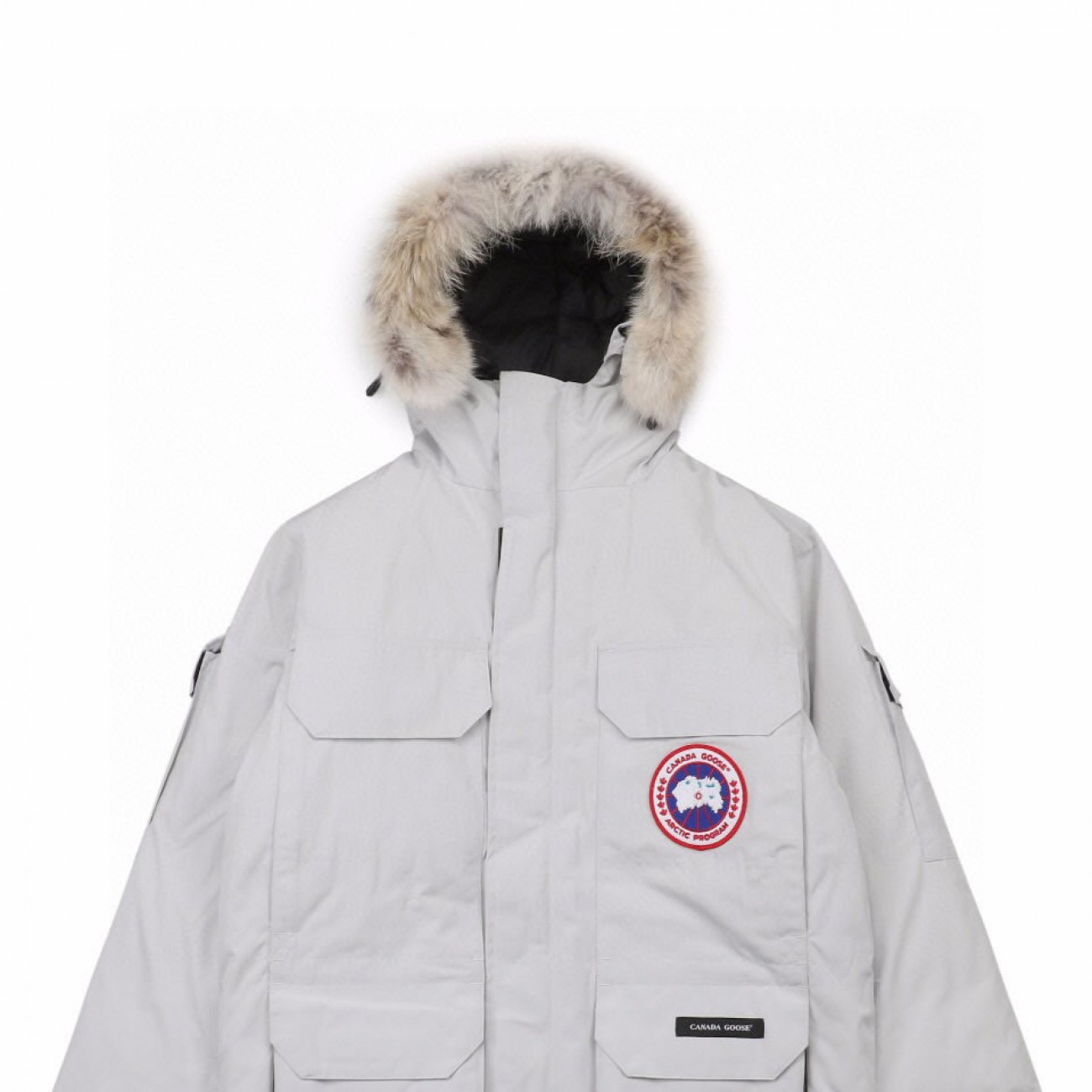 08 ' Canada Goose '19FW Expedition 4660MA Down Jacket Coat Silver White