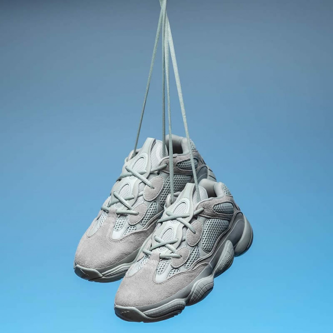 Adidas Yeezy 500 Salt Grey On Feet Release Date 2018 Outfit EE7287