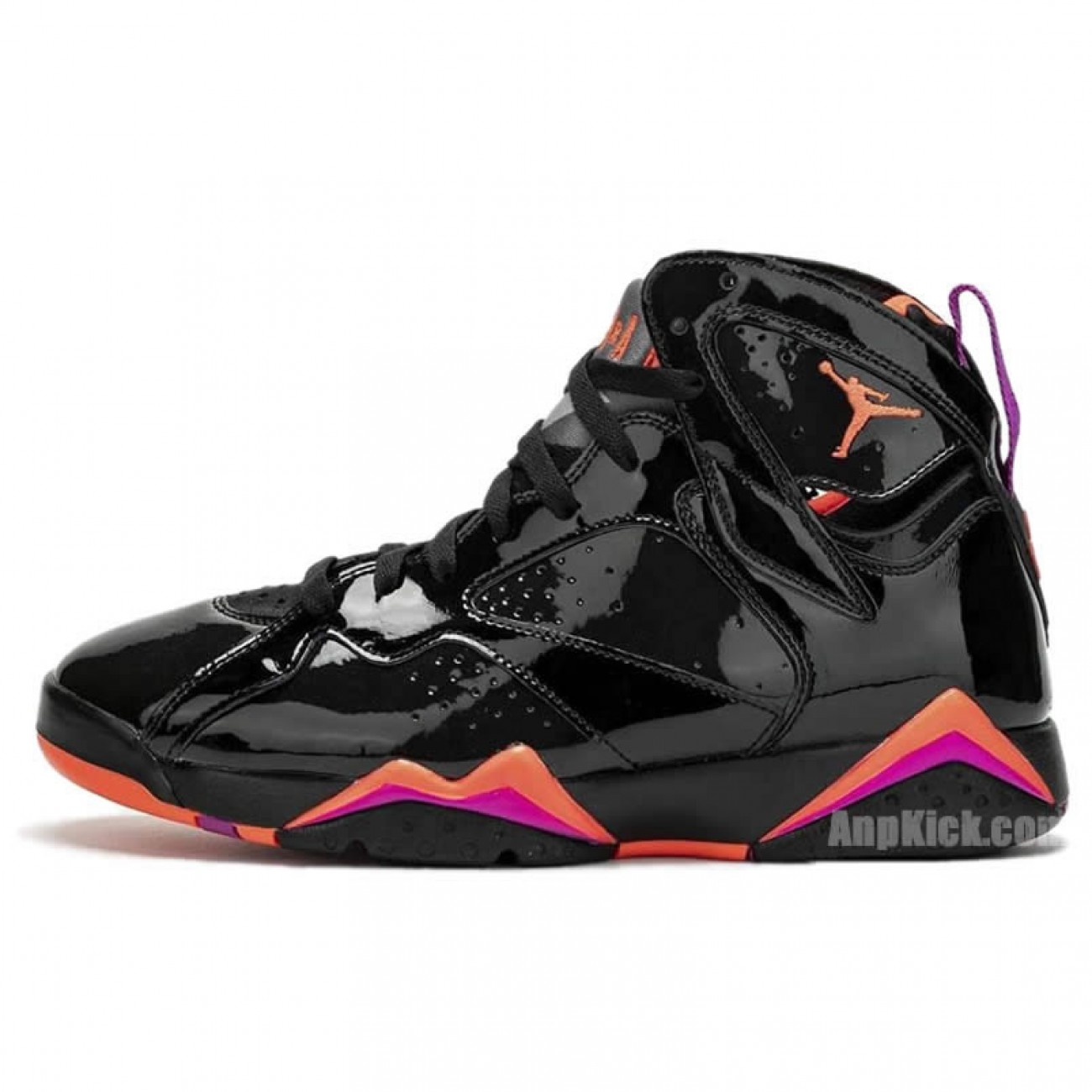 Air Jordan 7 Wmns Black Patent Leather Shoes Release Date 313358-006