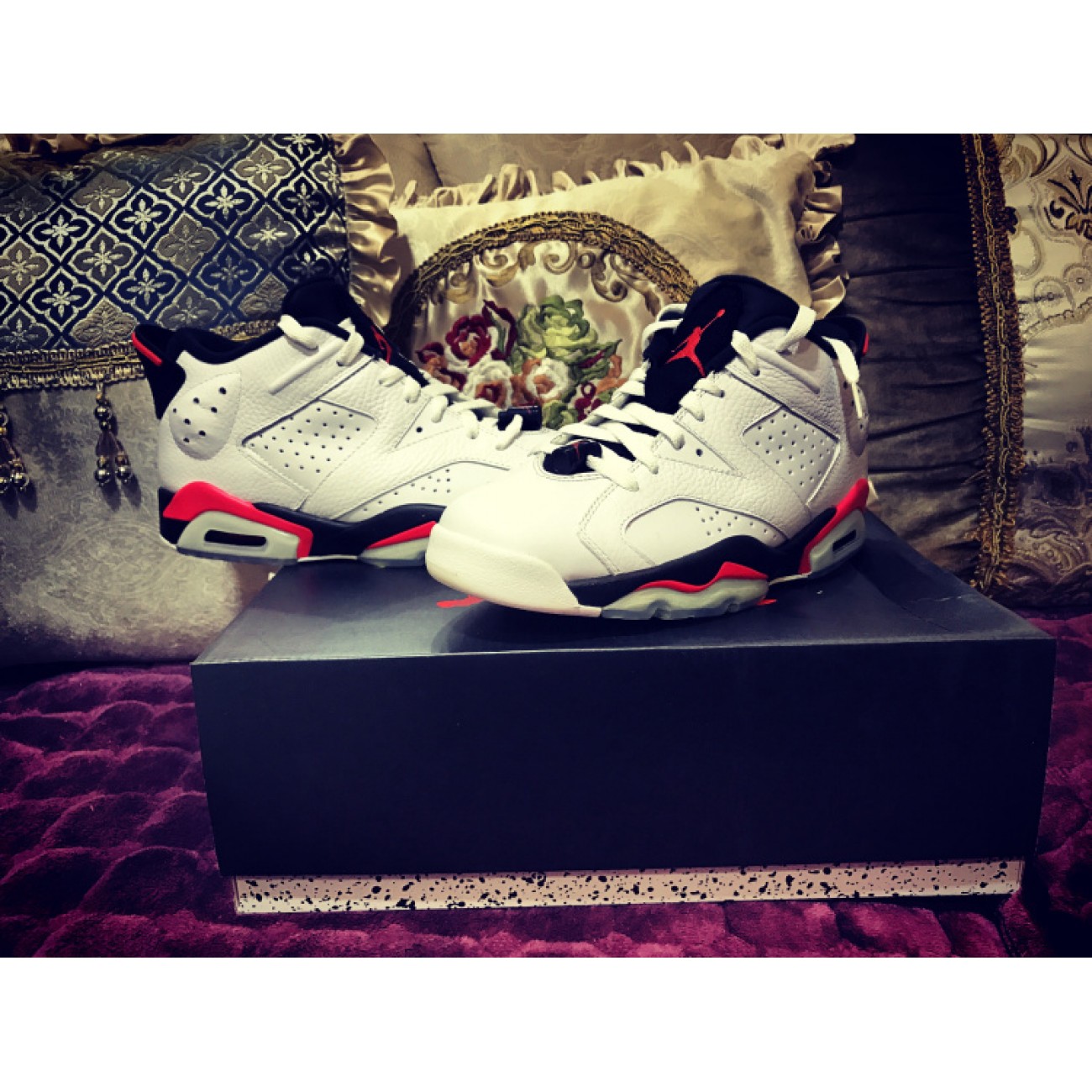 Air Jordan 6 Retro Low White Infrared 304401-123