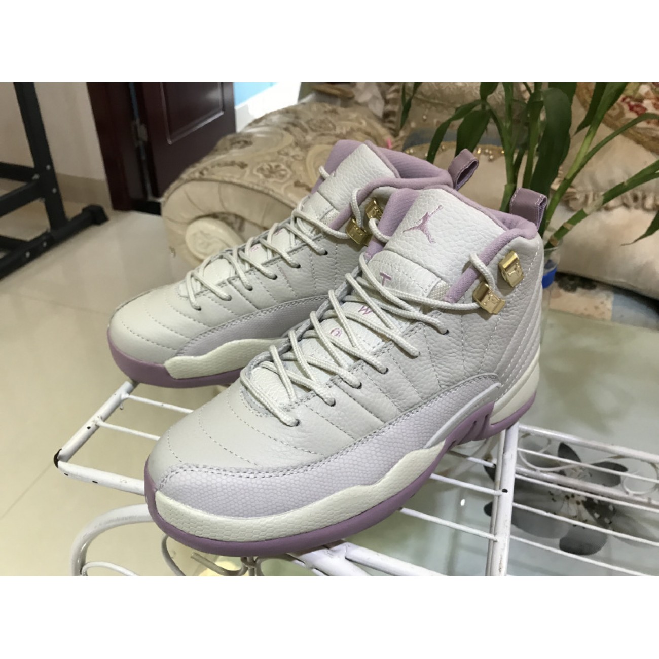 Air Jordan 12 GS Plum Fog 845028-025