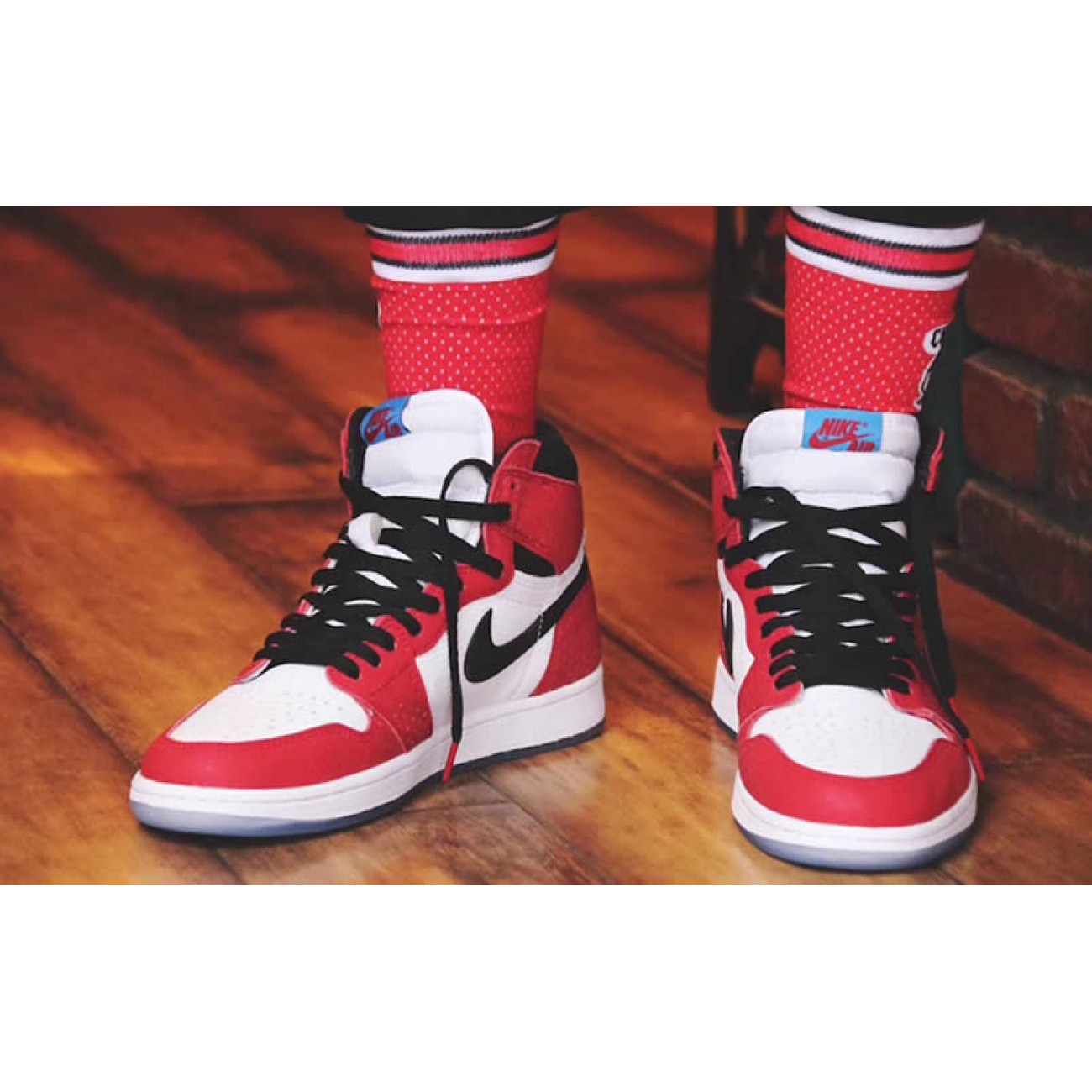 Air Jordan 1 Origin Story Spiderman Mens 555088-602 GS 575441-602