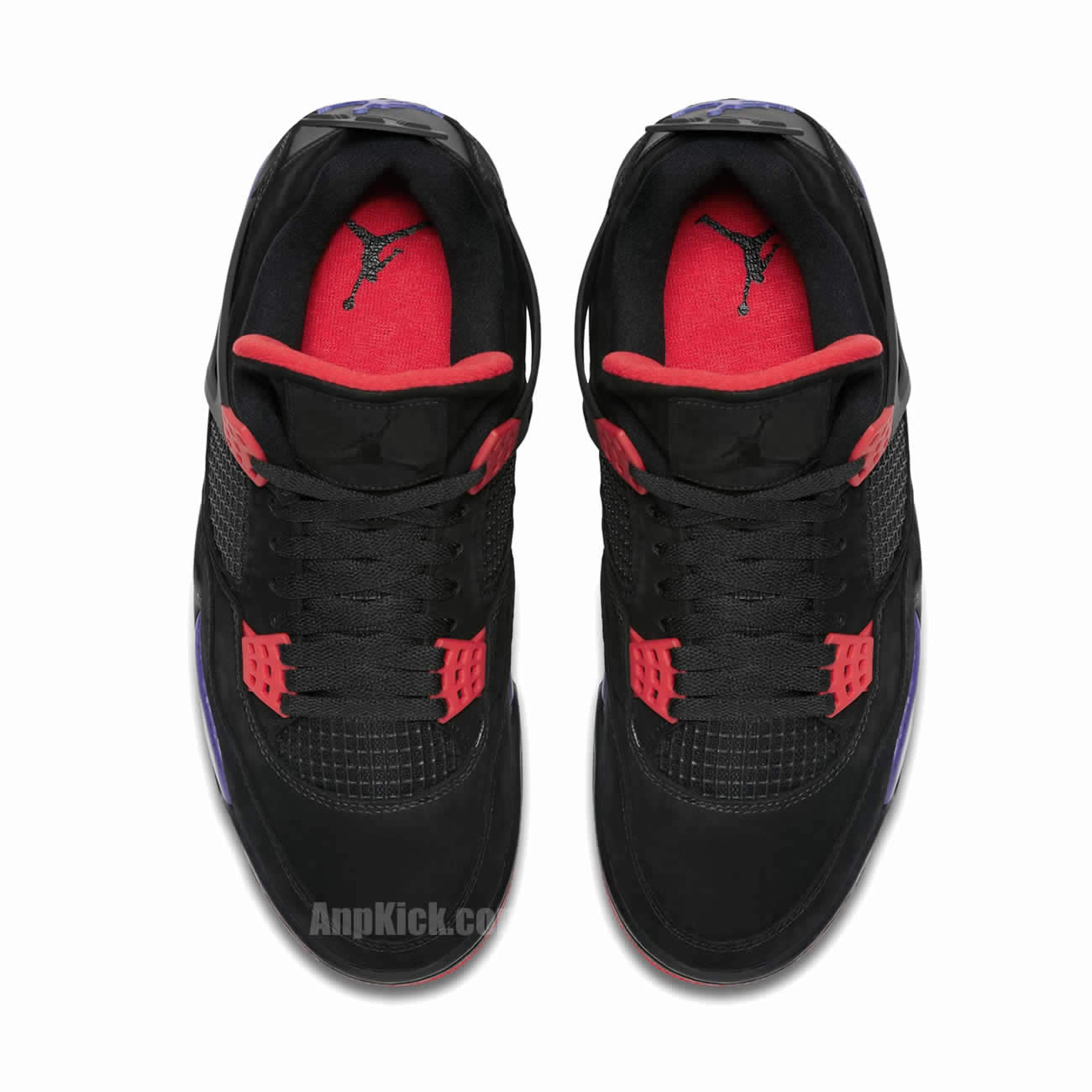 Air Jordan Retro 4 Raptors Black Purple Shoes For Sale AQ3816-065