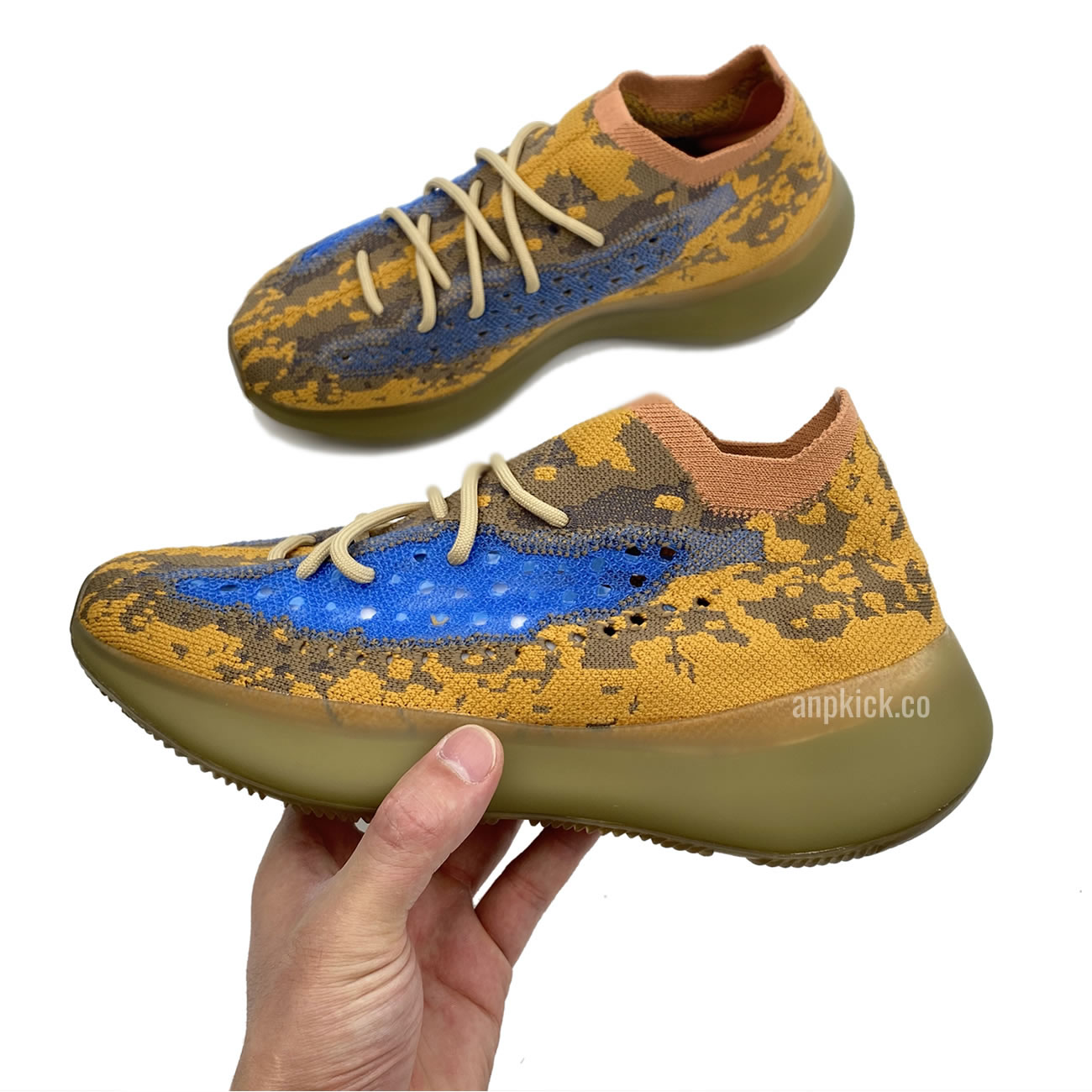 Yeezy Boost 380 Blue Oat Non-Reflective Q47306 Reflective FX9847