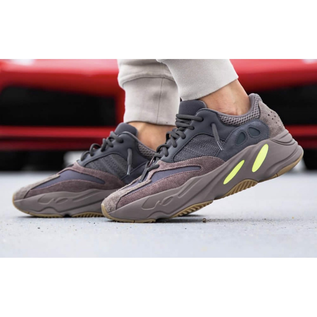 Adidas Yeezy Boost 700 Mauve On Feet Release Date Price For Sale EE9614
