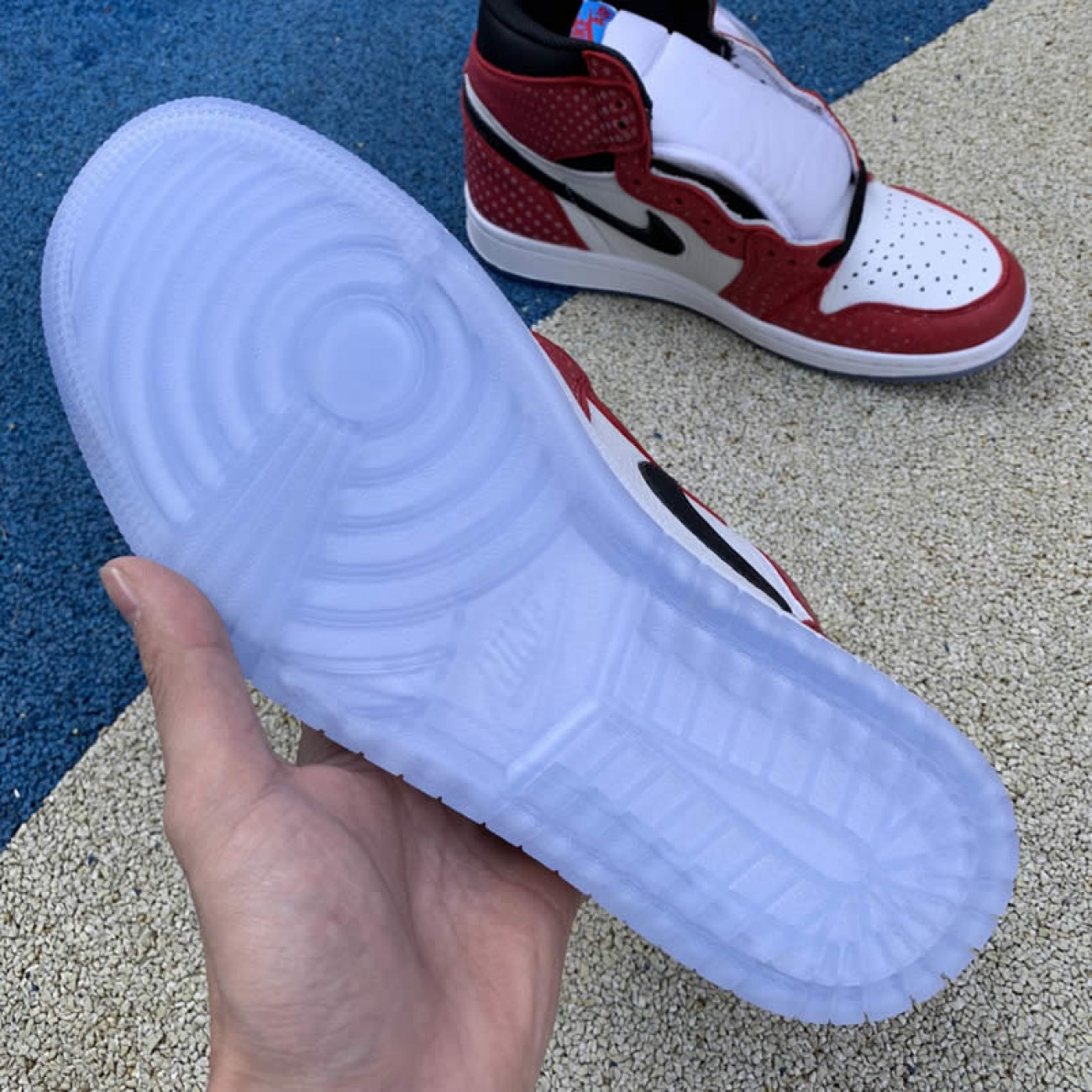 Air Jordan 1 Origin Story Spiderman Mens 555088-602 GS 575441-602