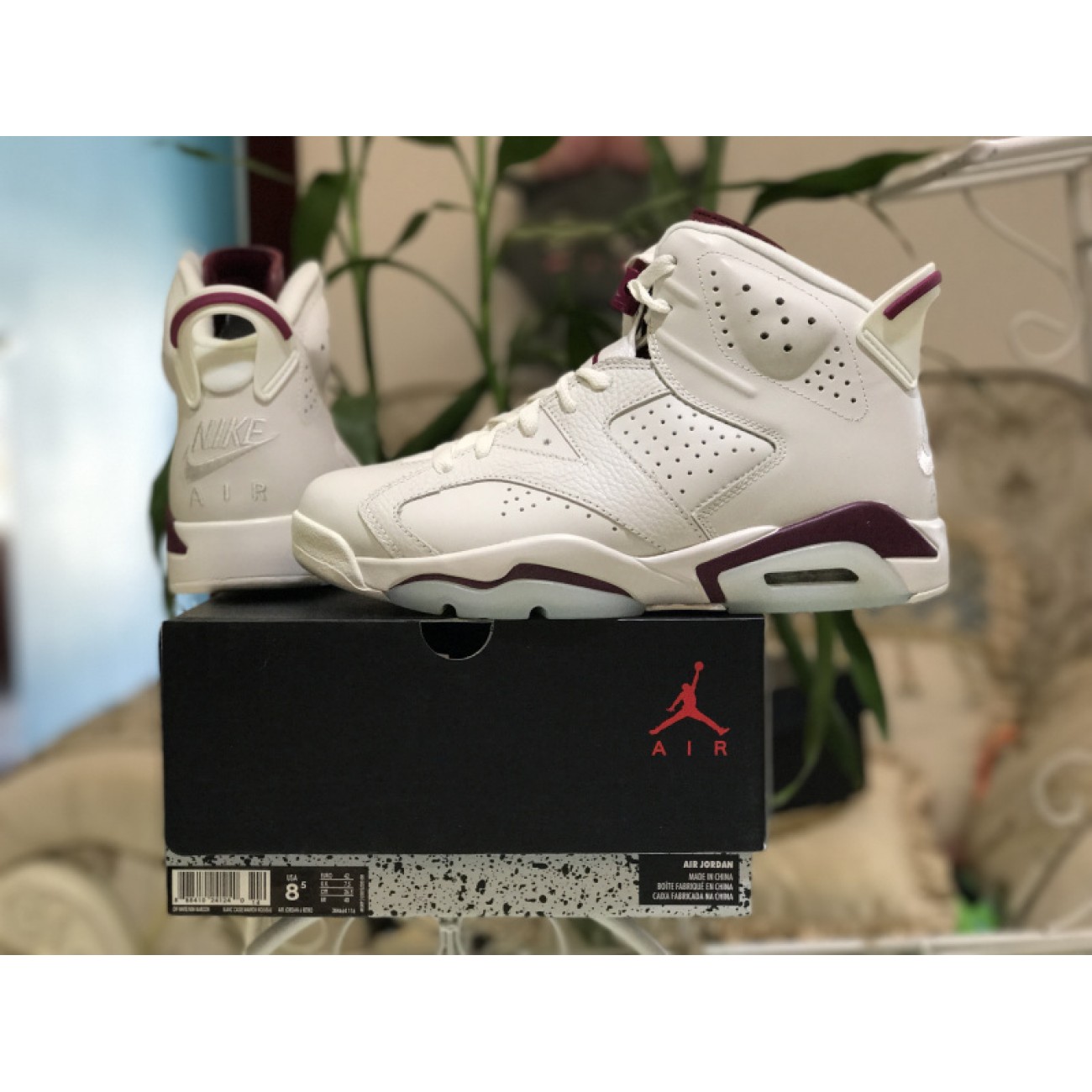 Air Jordan 6 Maroon 384664-116