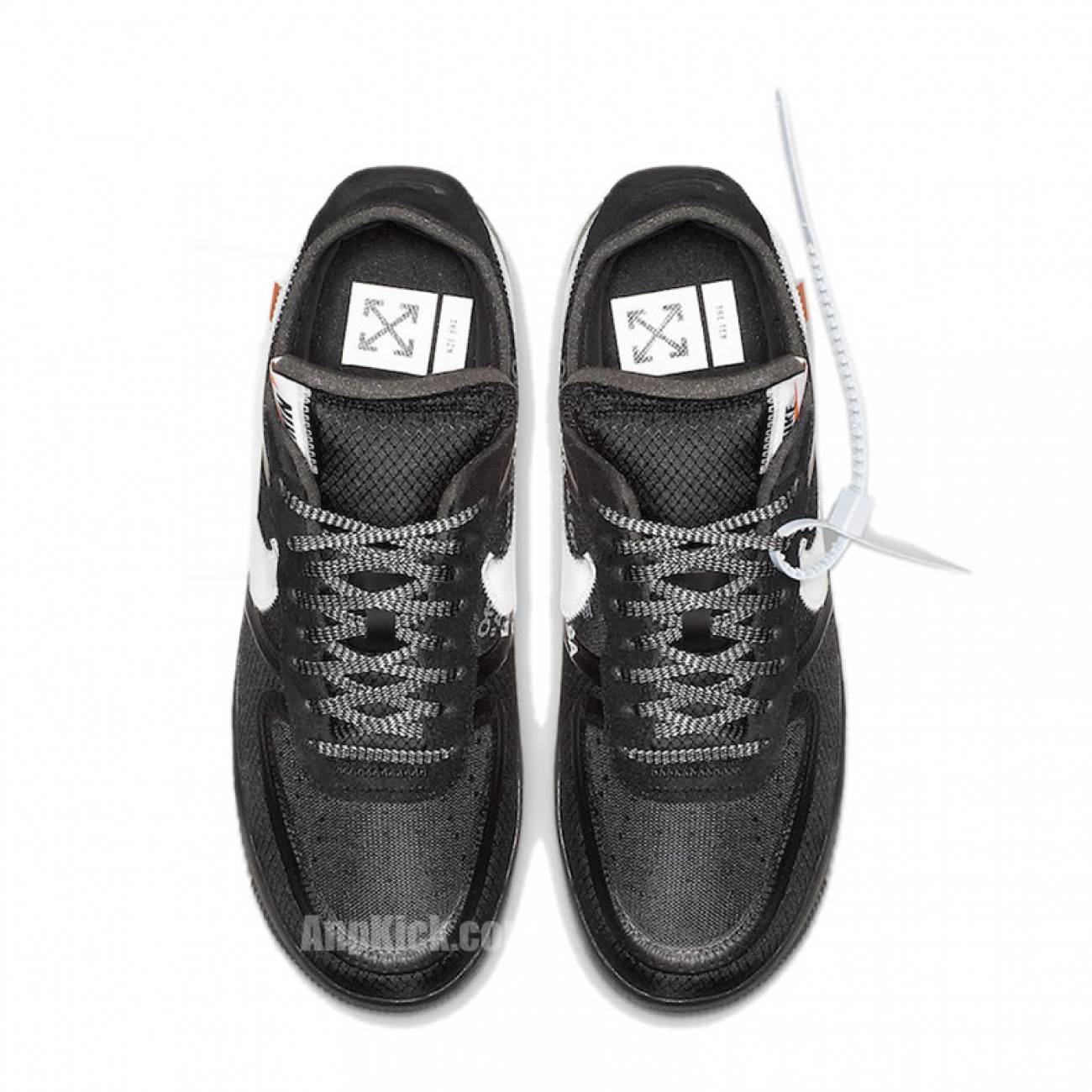 Off-White x Nike Air Force 1 Low Black/White Shoes AO4606-001