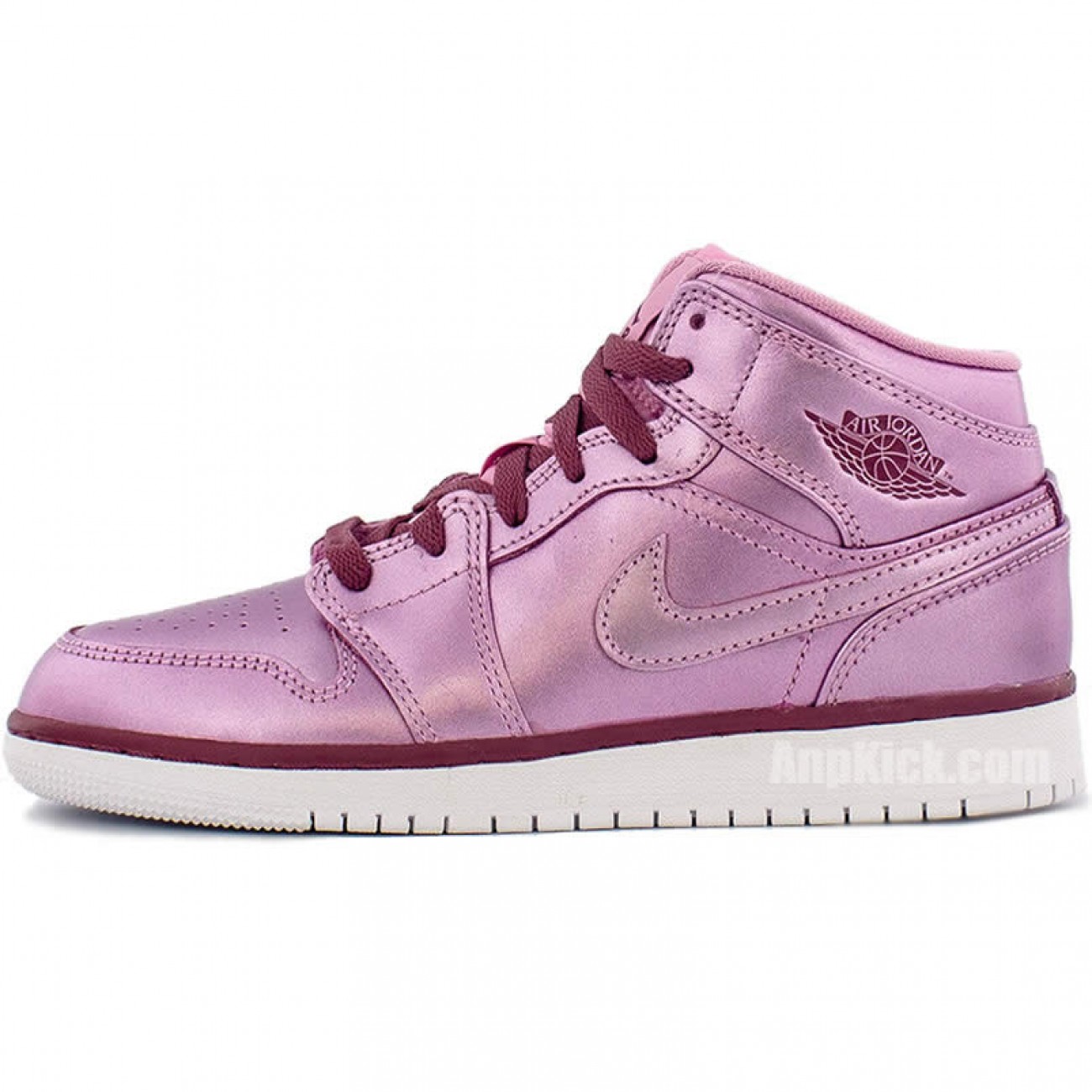 Air Jordan 1 Mid SE Pink Rise AJ1 Kids GS Shoes AV5174-640