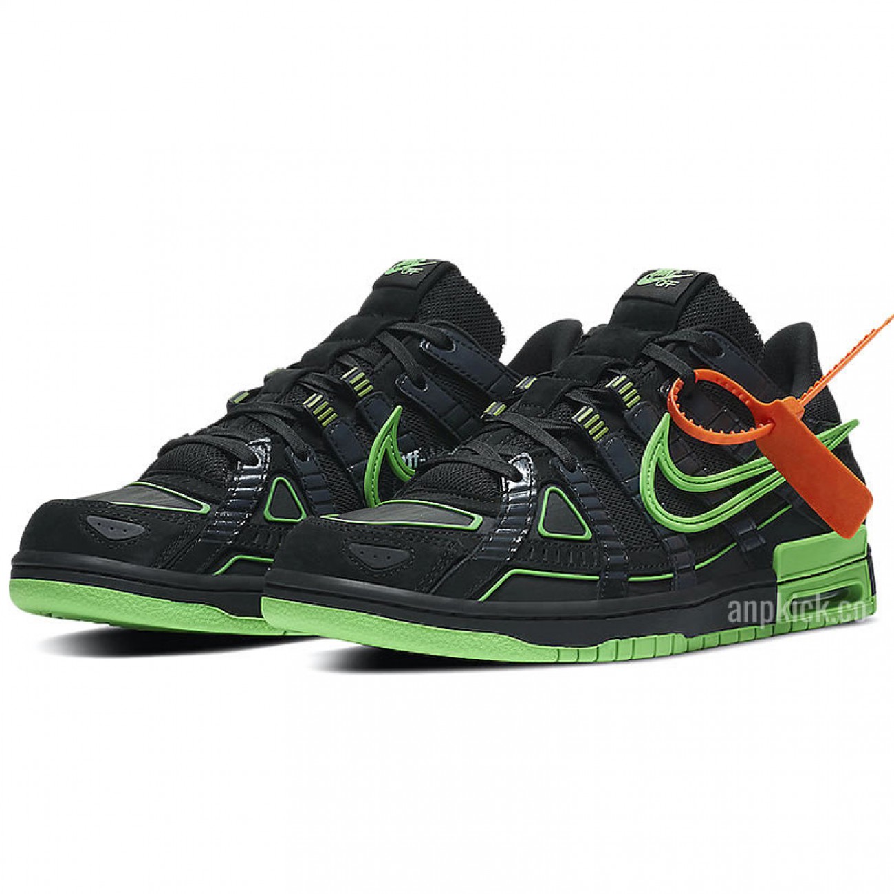 Off-White x Nike Air Rubber Dunk Green Strike Release Date CU6015-001