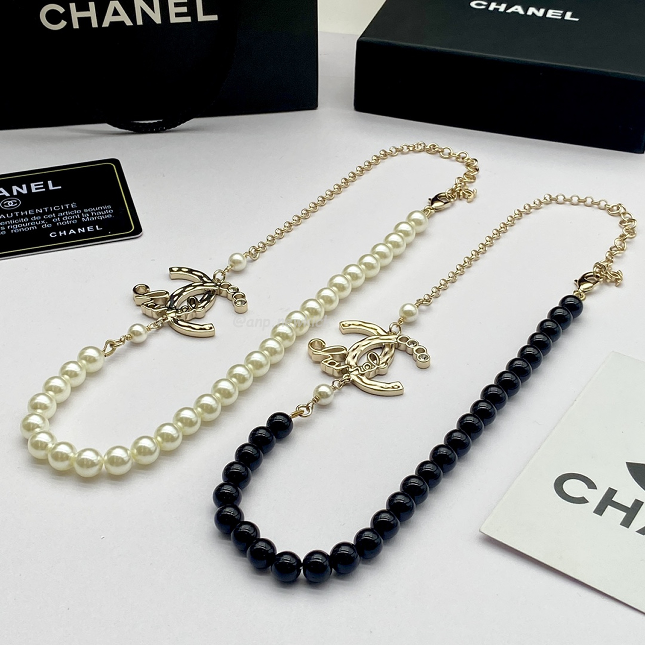 Chanel CC Pearl Necklace