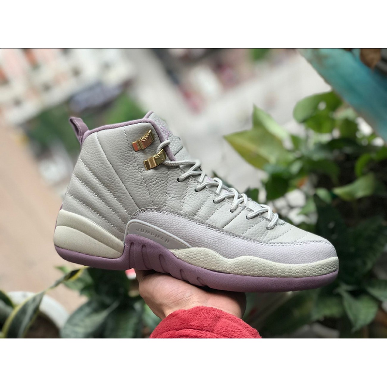Air Jordan 12 GS Plum Fog 845028-025