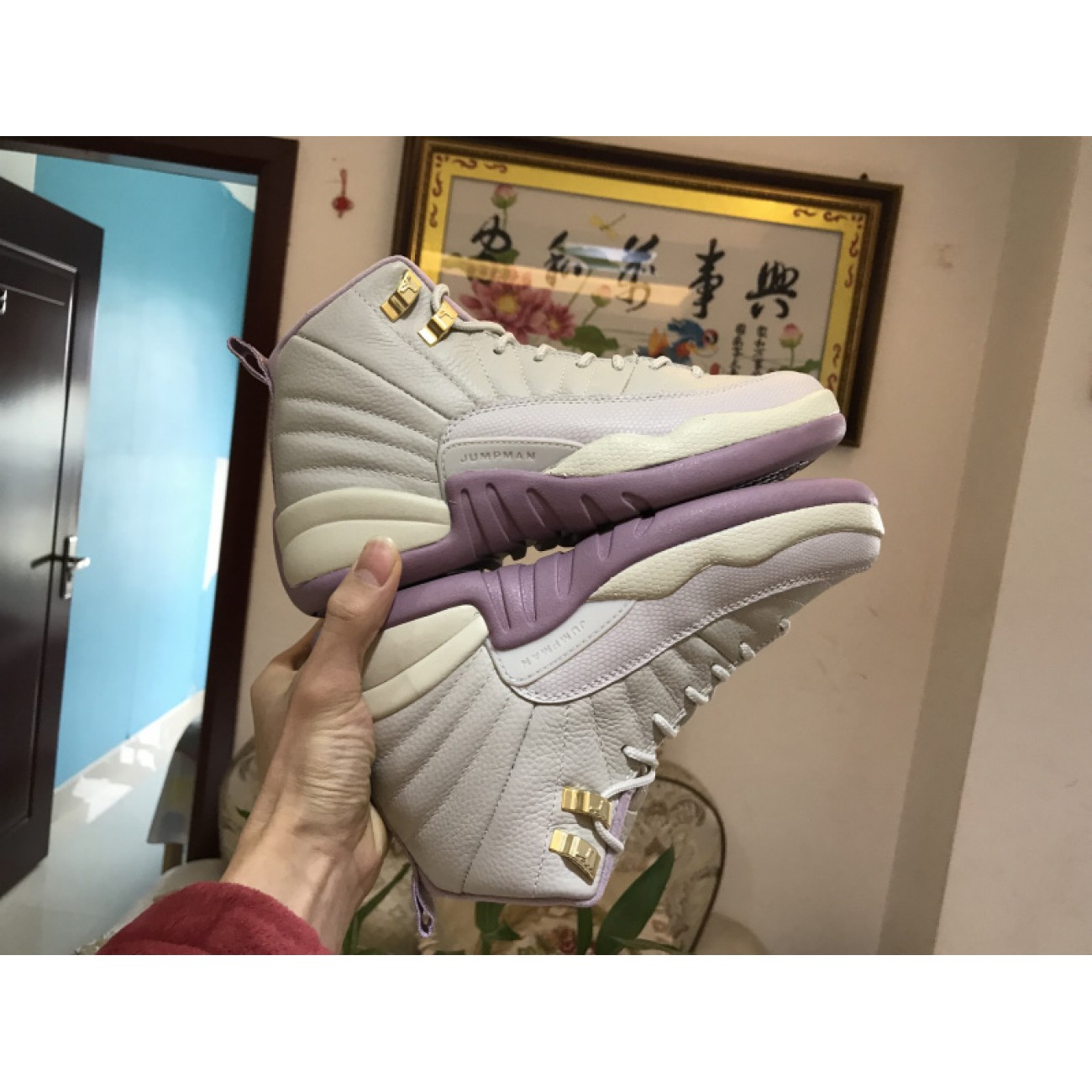 Air Jordan 12 GS Plum Fog 845028-025