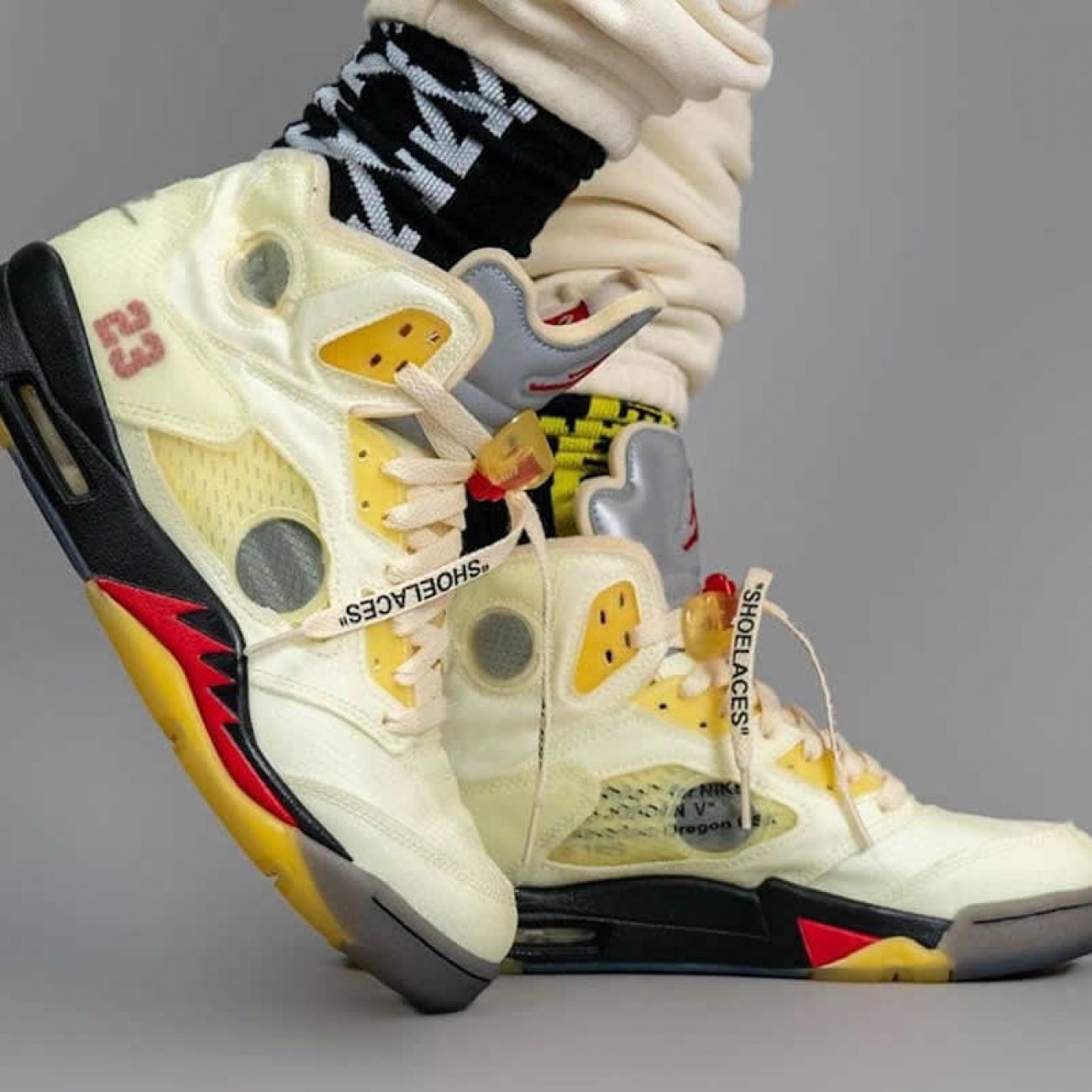 Off-White x Air Jordan 5 Sail New Release Date DH8565-100