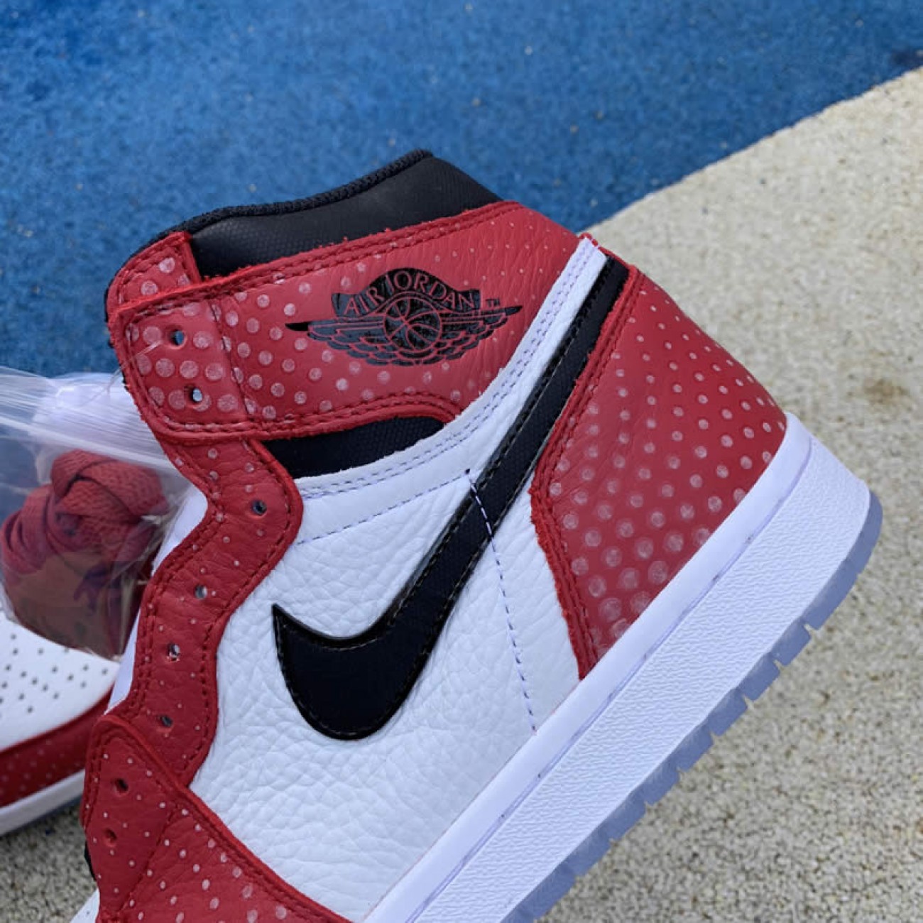 Air Jordan 1 Origin Story Spiderman Mens 555088-602 GS 575441-602