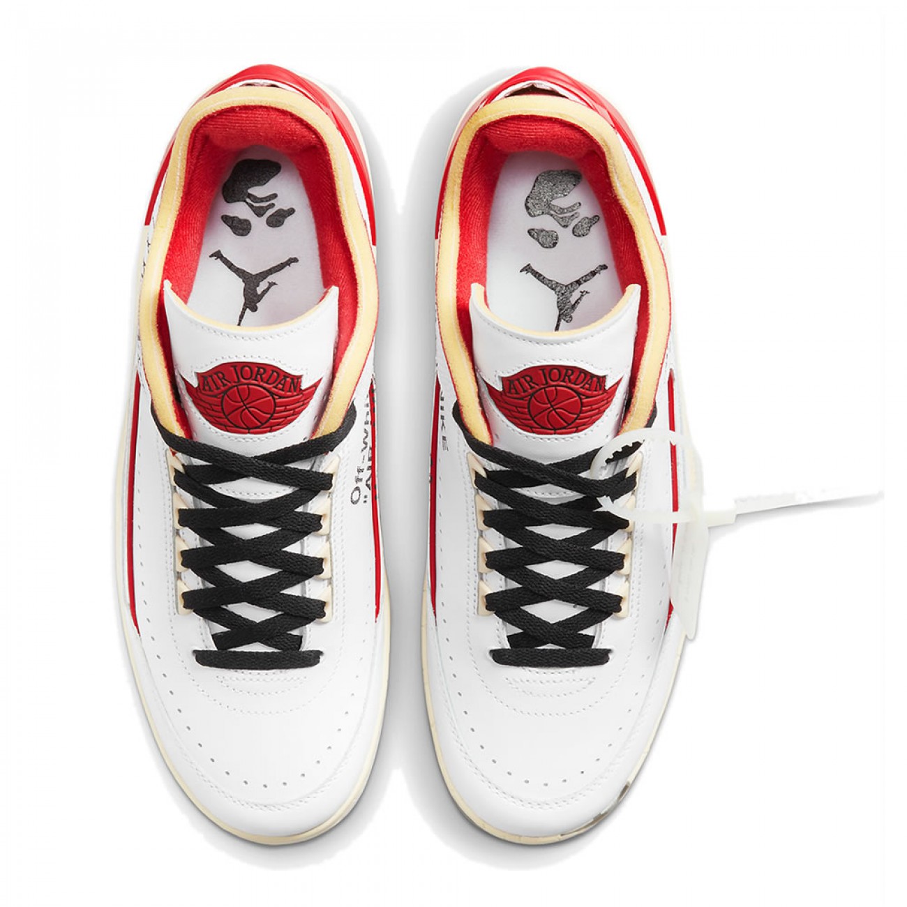 Off-White x Air Jordan 2 Low White/Red & Black/Blue