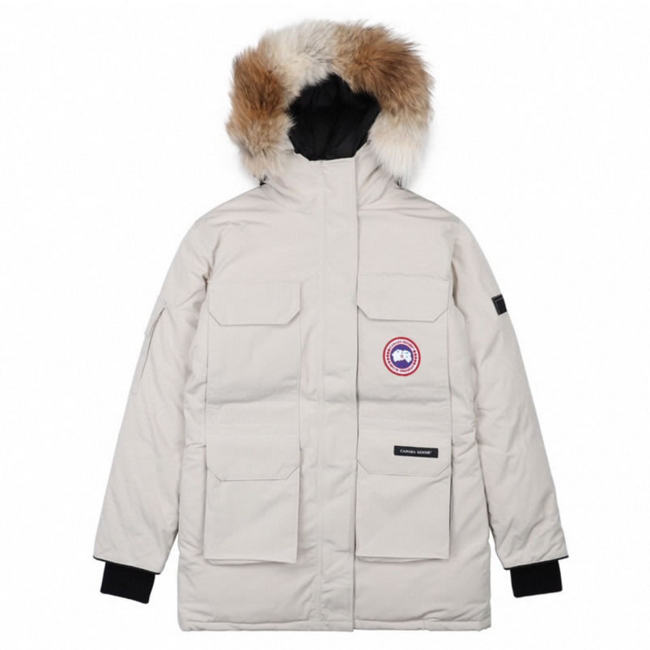 09 ' Canada Goose '19FW Expedition 4660LA Down Jacket Coat Cream White