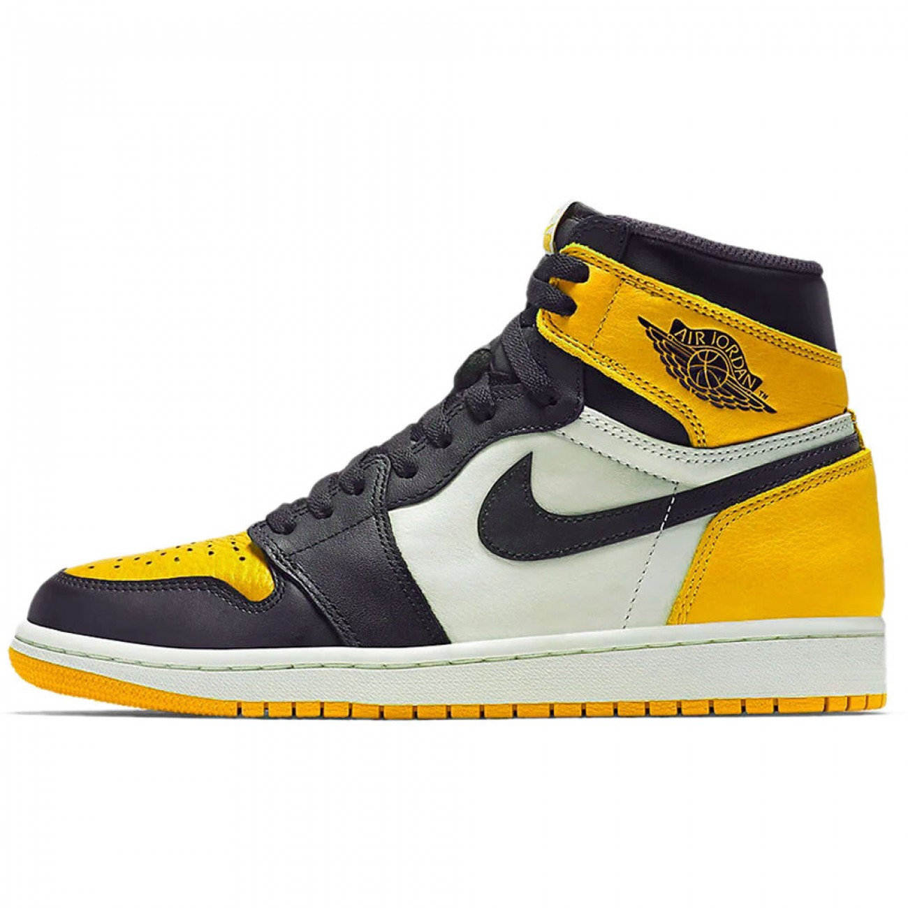 Air Jordan 1 Retro High OG Yellow Toe 555088-711 TAXI