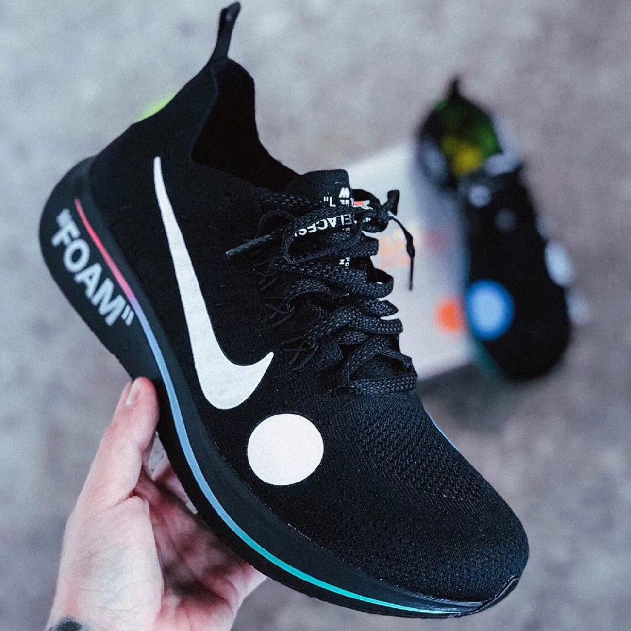 Off-White x Nike Zoom Fly Flyknit OW Mercurial Black AO2115-001