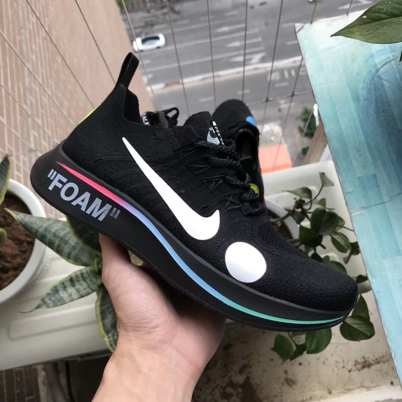 Off-White x Nike Zoom Fly Flyknit OW Mercurial Black AO2115-001