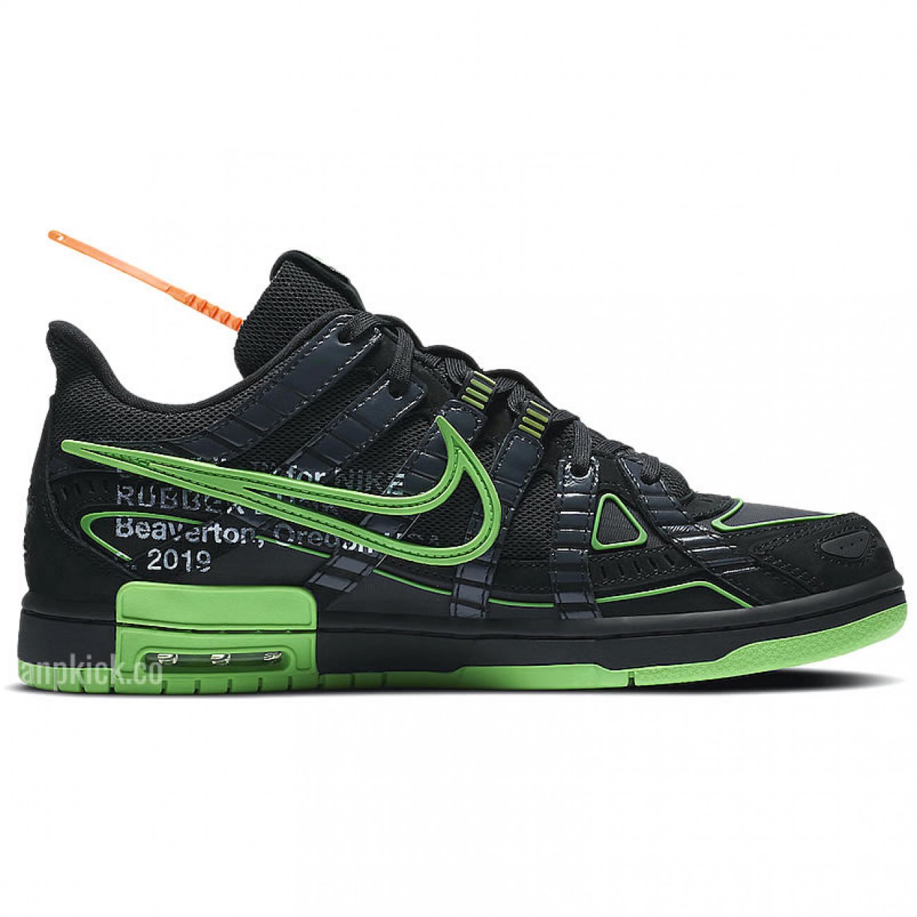 Off-White x Nike Air Rubber Dunk Green Strike Release Date CU6015-001