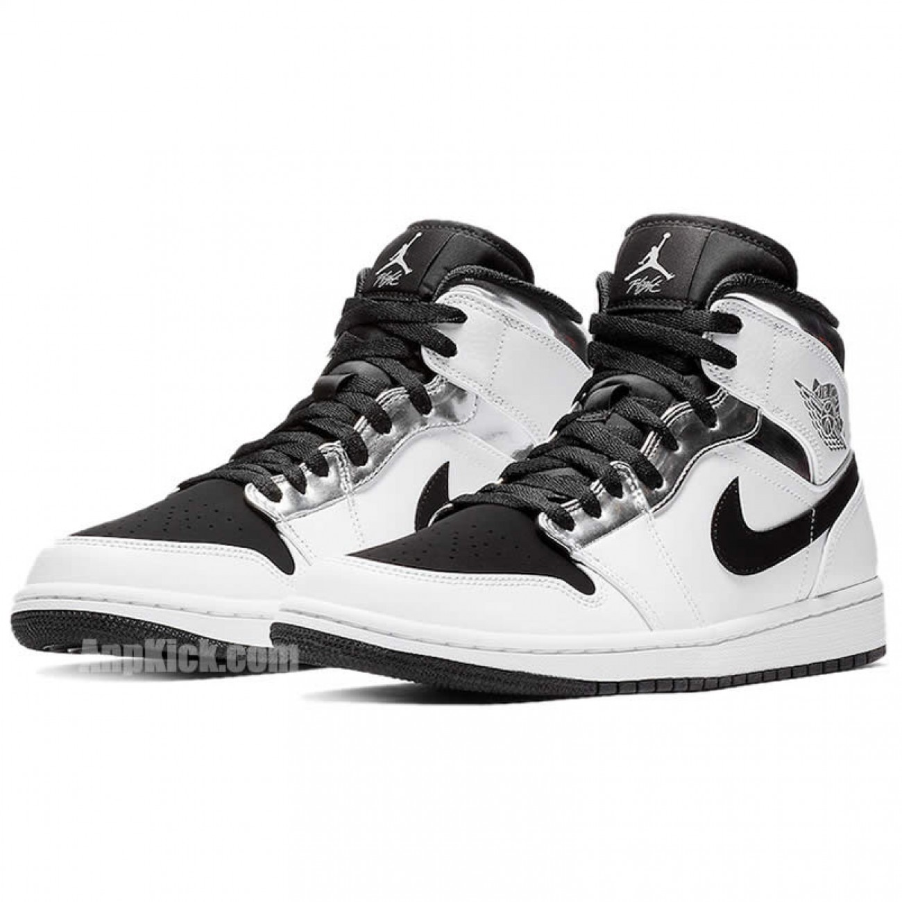 Air Jordan 1 Mid White/Silver Kawhi Leonard Alternate Shoes 554724-121