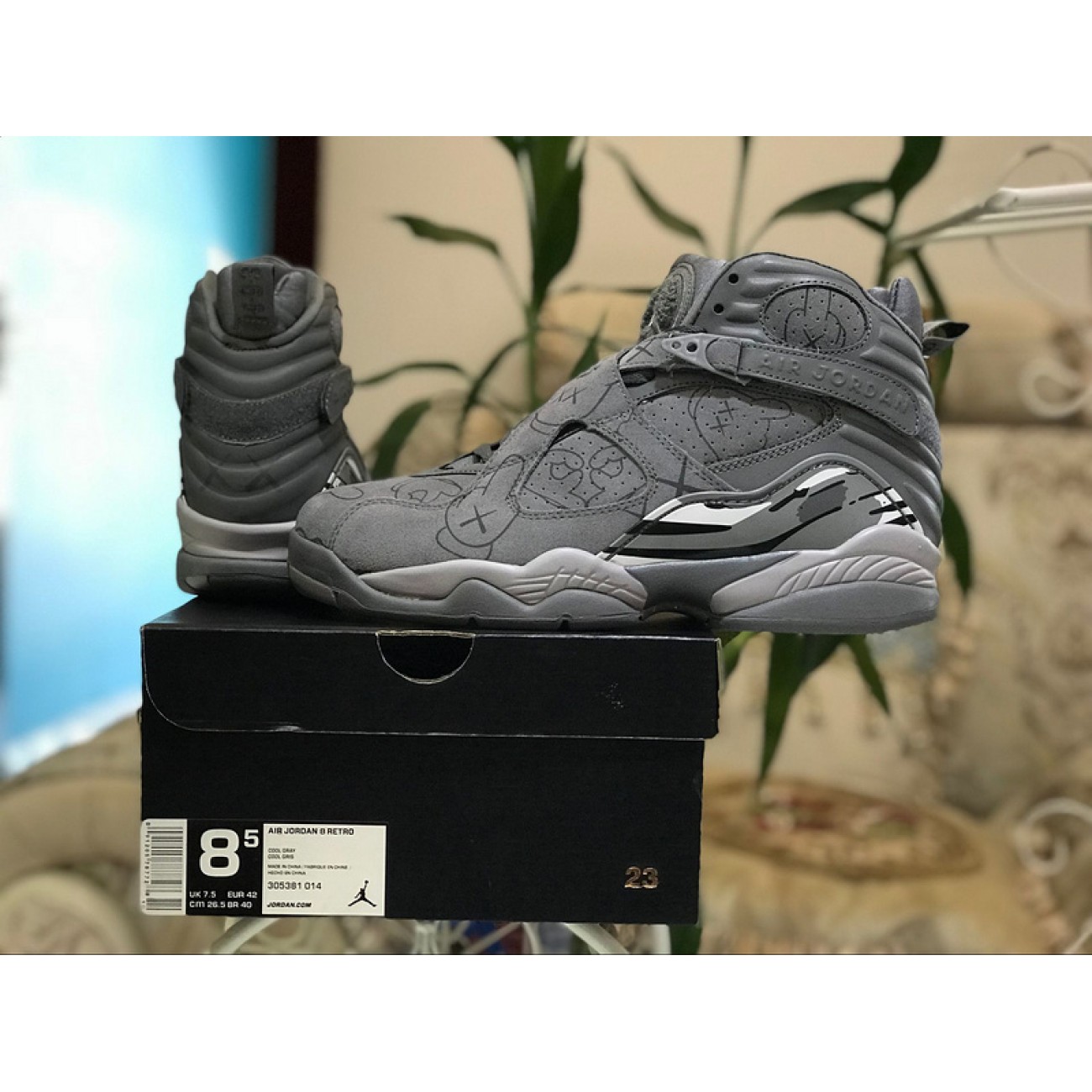 Air Jordan 8 Cool Grey AJ8 305381-014