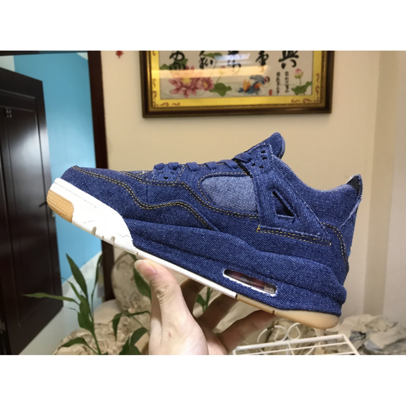 Levis x Air Jordan 4 GS AO2571-401