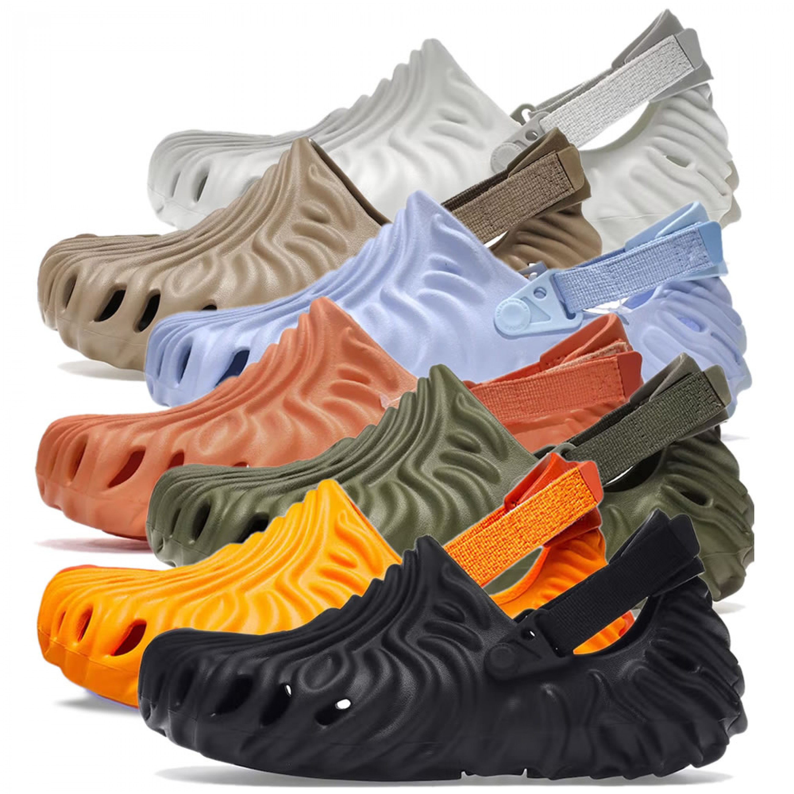 Crocs Pollex Clog by Salehe Bembury Black / Cobbler / Cucumber / Orange / Blue / Menemsha / White