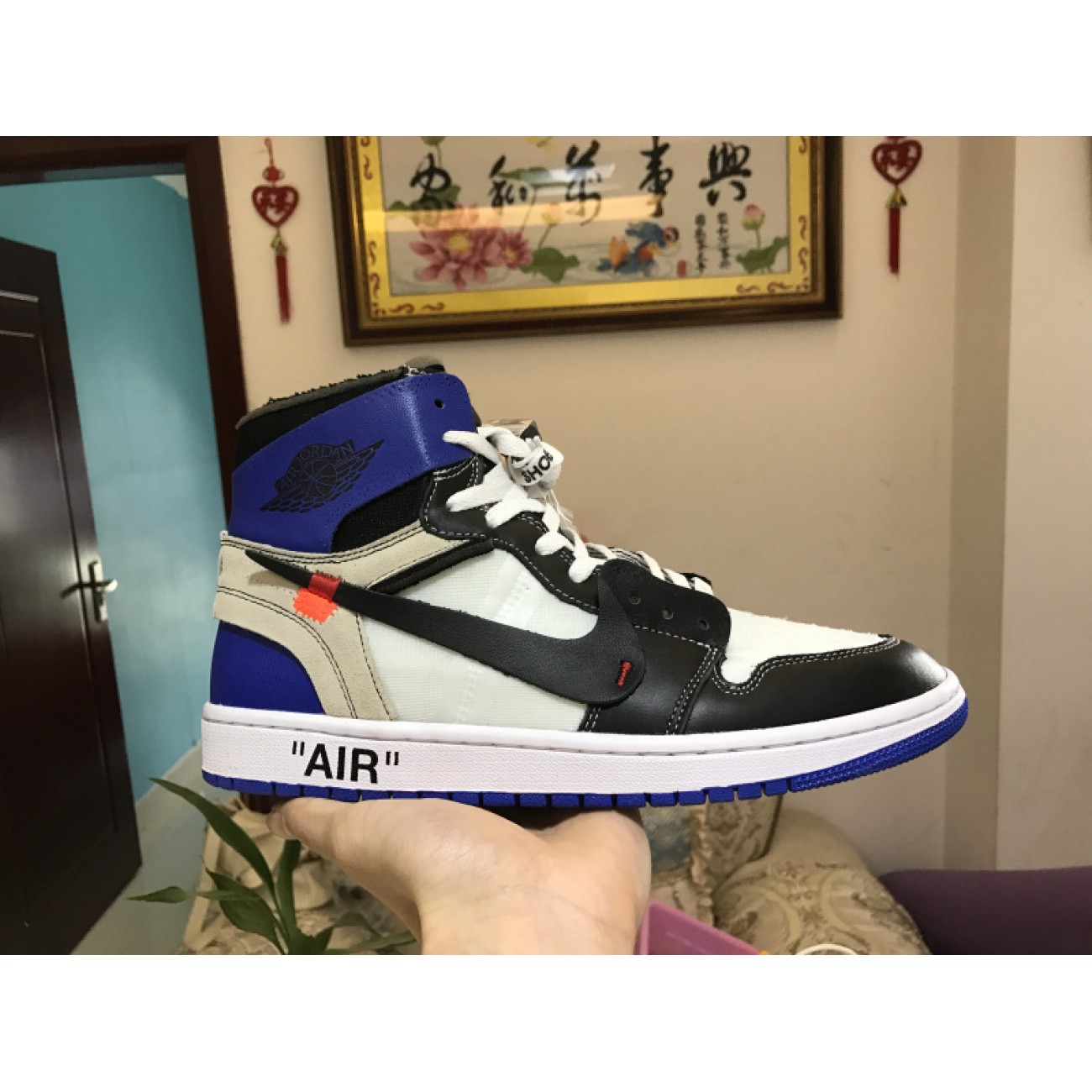 Air Jordan 1 x OFF-WHITE Fragment OW AA3834-103
