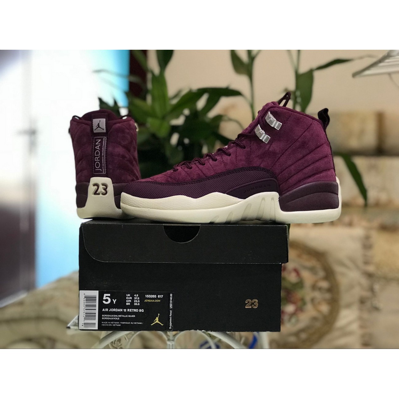 Air Jordan 12 Bordeaux 153265-130690-617