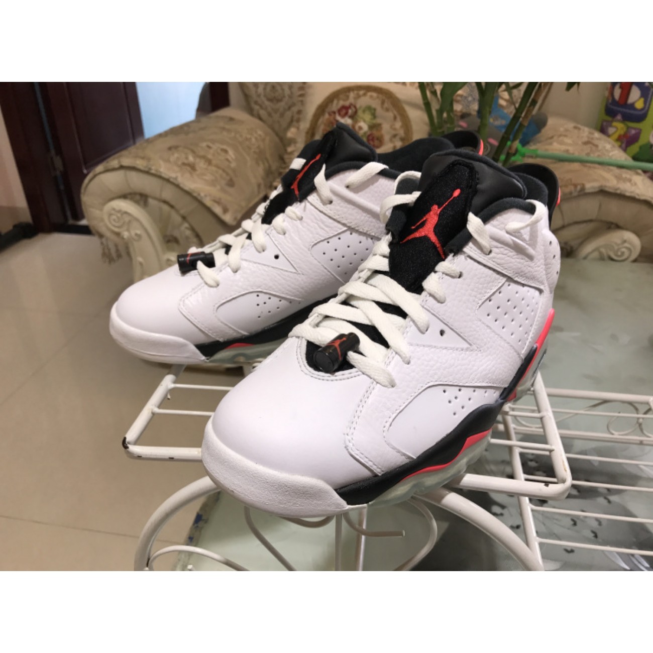 Air Jordan 6 Retro Low White Infrared 304401-123