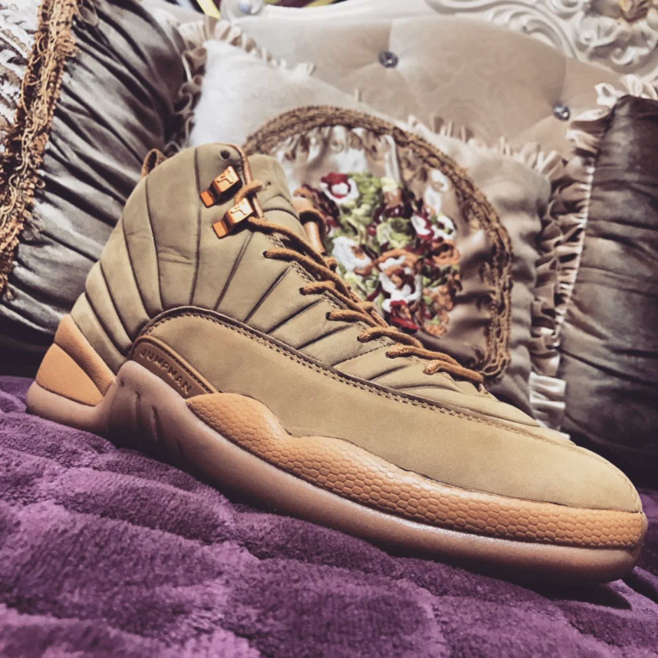 PSNY x Air Jordan 12 Wheat AA1233-700