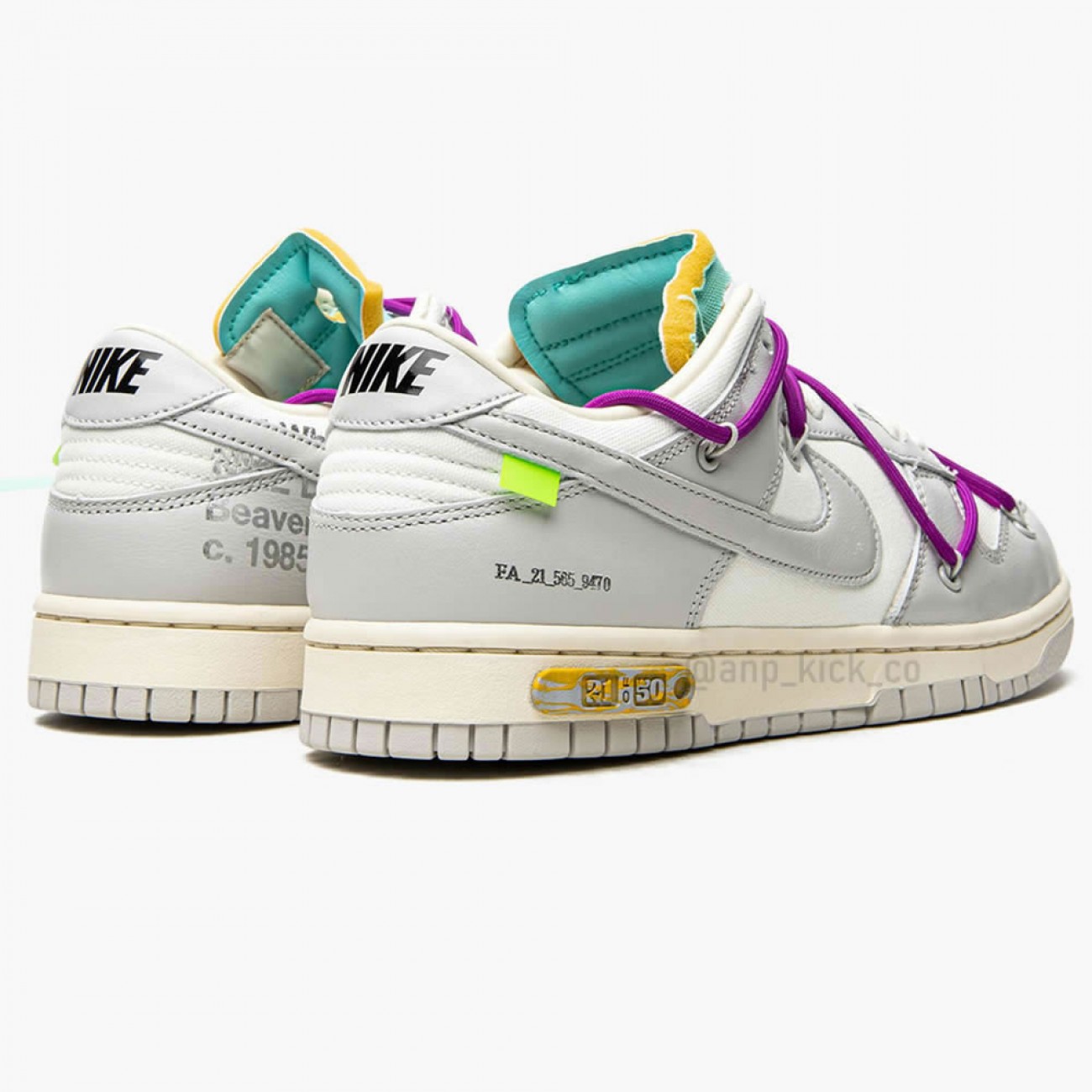 Nike SB Dunk Low Off-White Lot 21 OF 50 DM1602-100