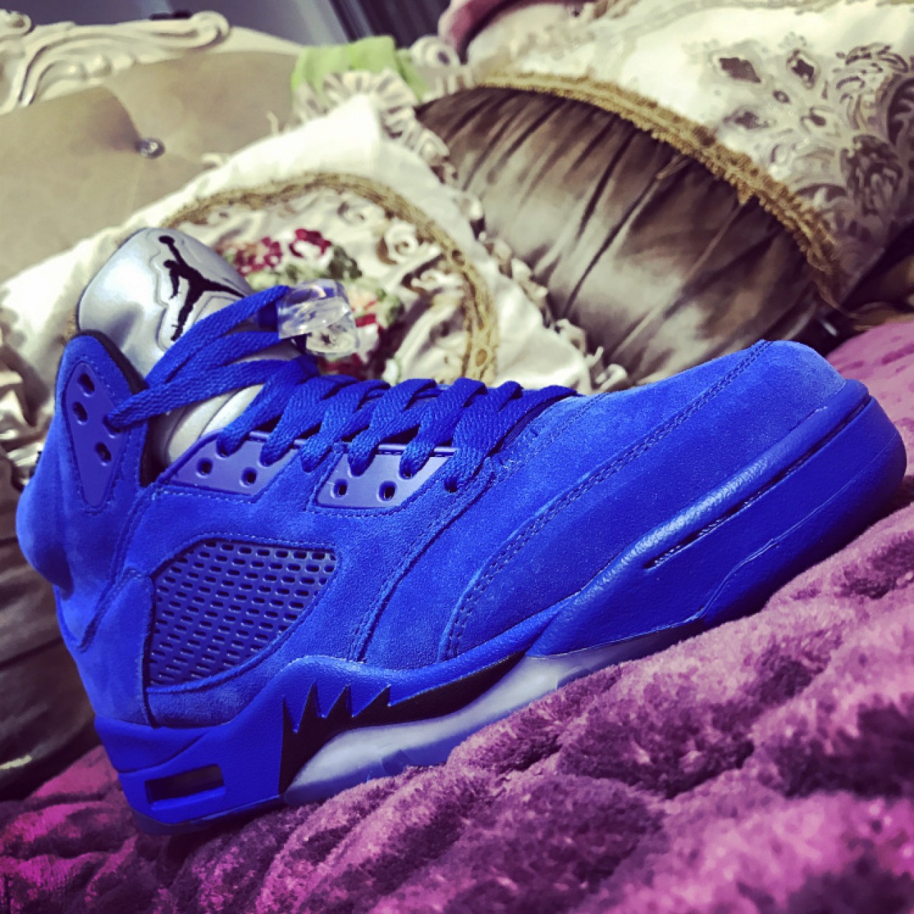 Air Jordan 5 Retro Blue Suede 136027-401