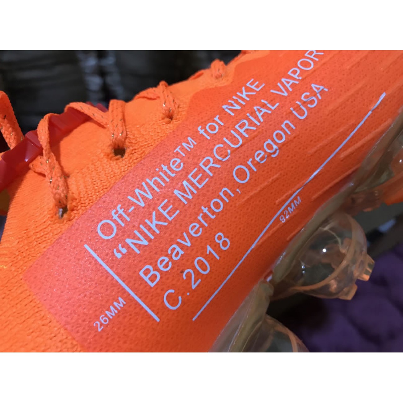 Off White x Nike Air VaporMax Orange White 849558-810