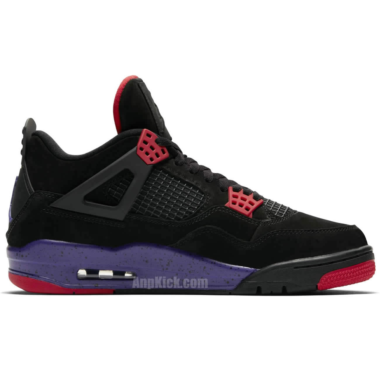 Air Jordan Retro 4 Raptors Black Purple Shoes For Sale AQ3816-065