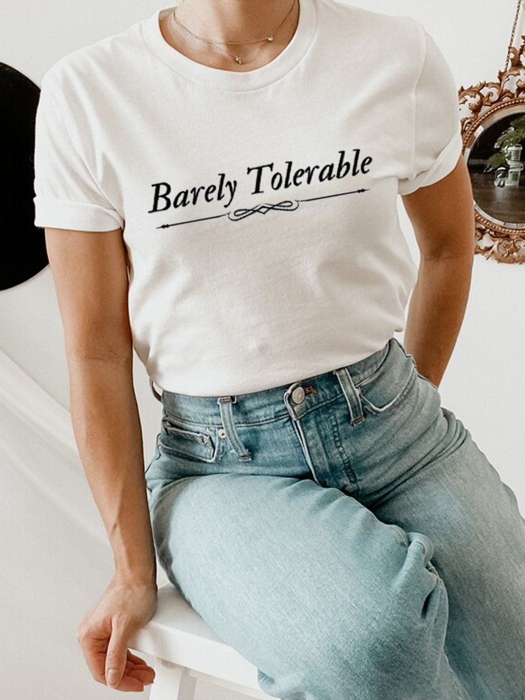 Pride And Prejudice Shirt Barely Tolerable Jane Austen Gifts